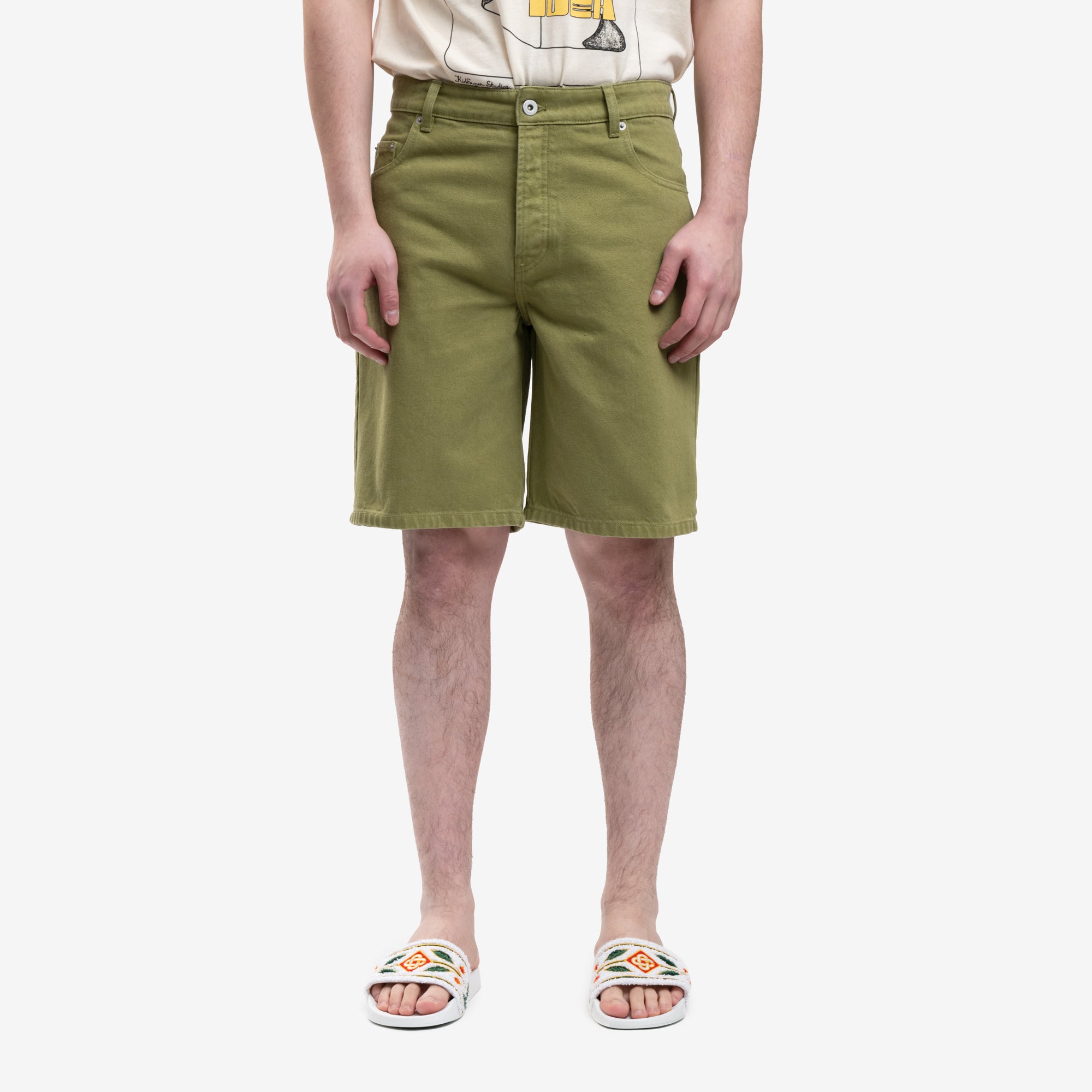 Drôle de Monsieur Le Short Denim Khaki - 1