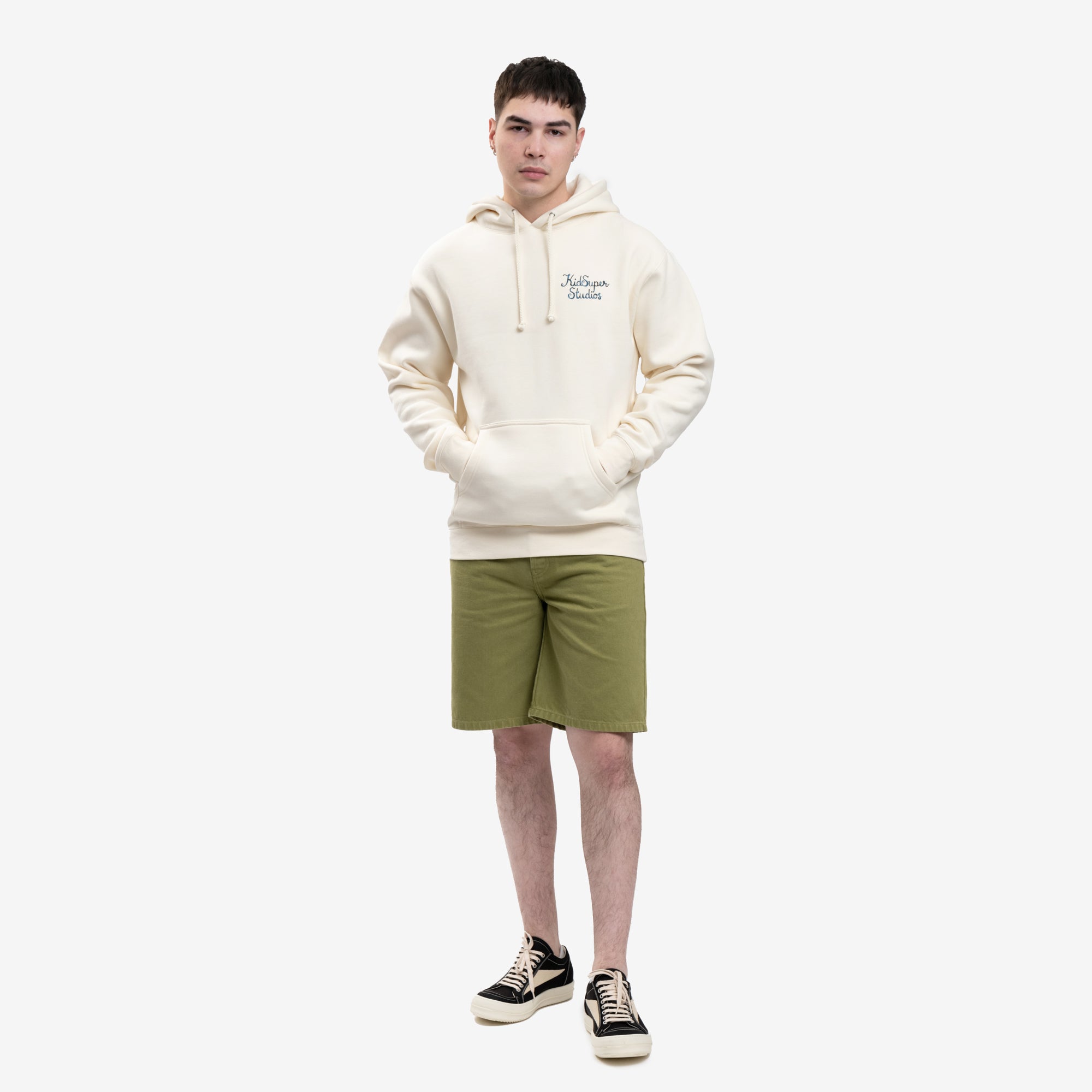 KidSuper Script Logo Hoody Cream - 2