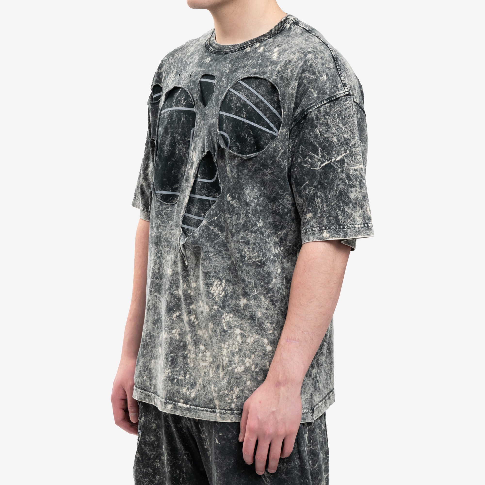 DIESEL Peel Oval Boxy T-Shirt Black - 3