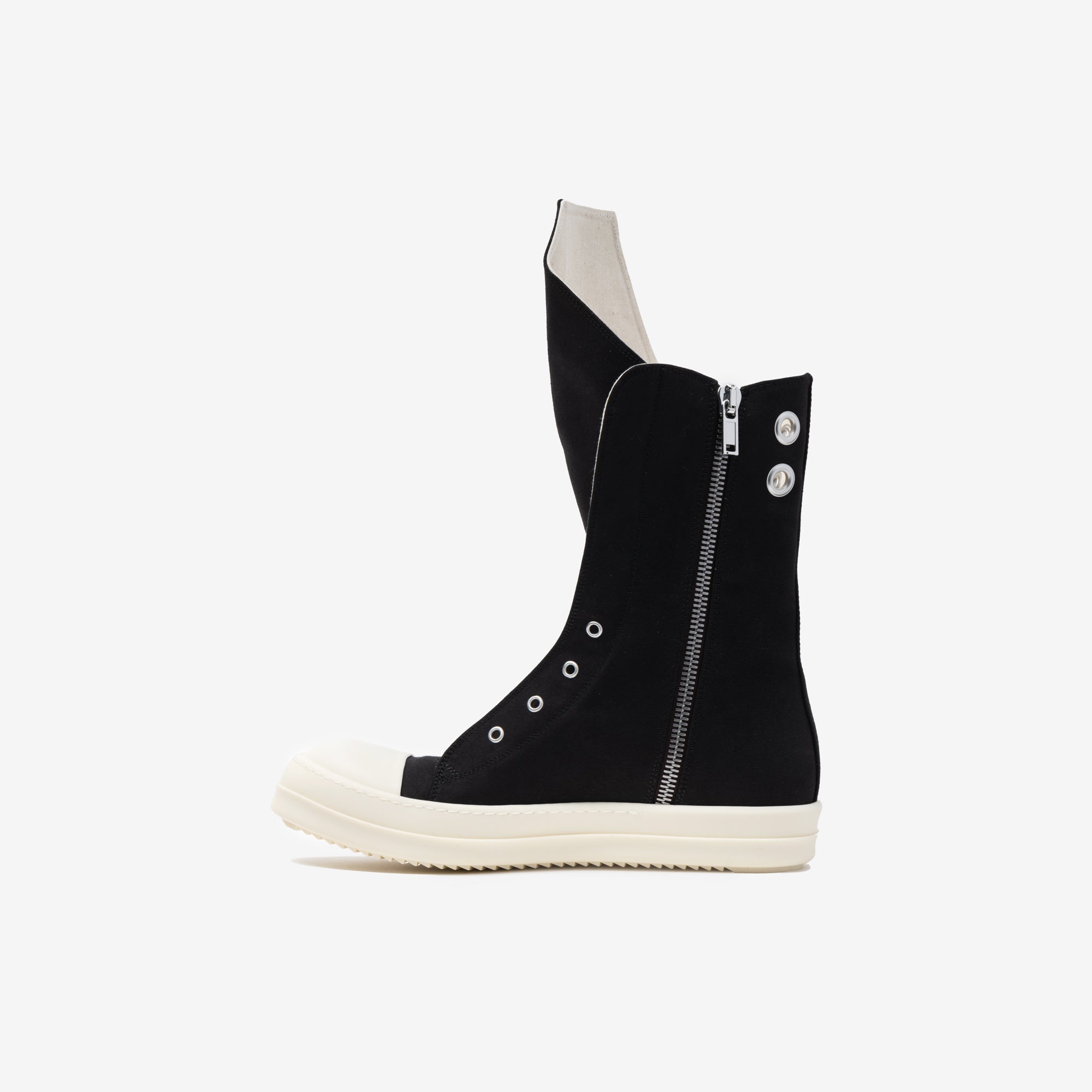 Rick Owens DRKSHDW Doeskin Boot Sneakers Black - 4