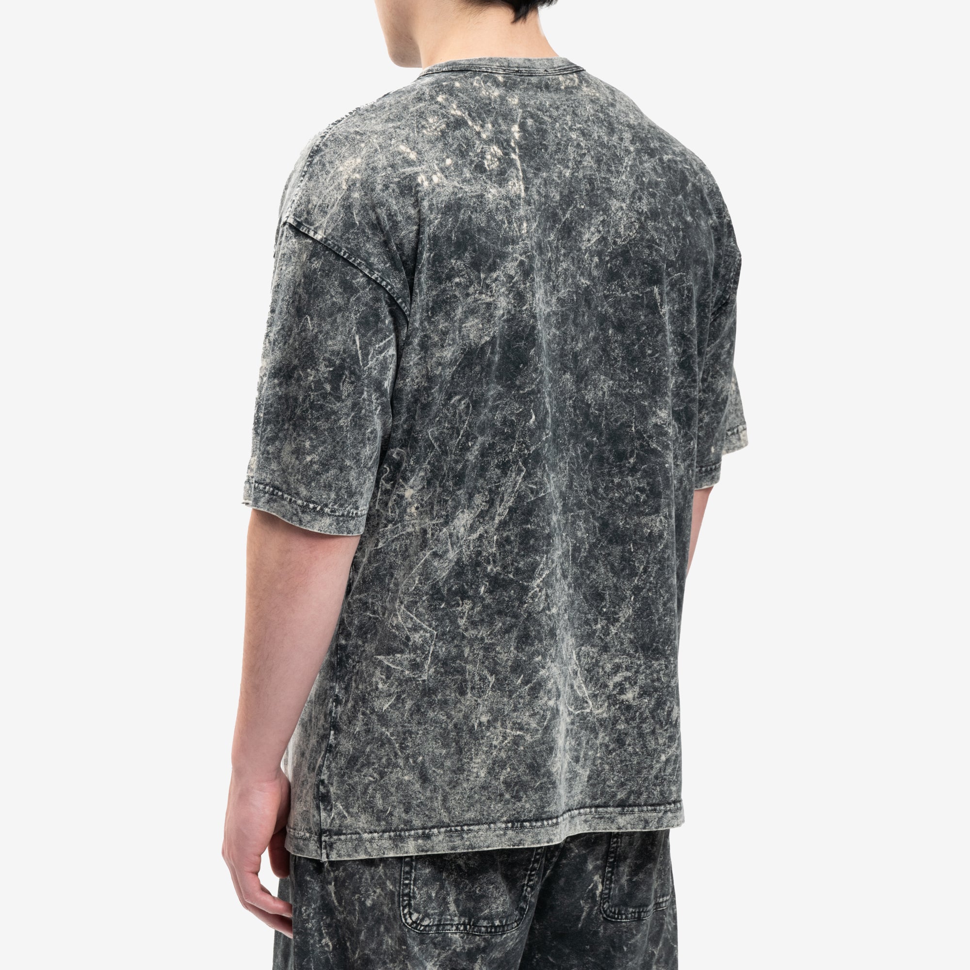 DIESEL Peel Oval Boxy T-Shirt Black - 4