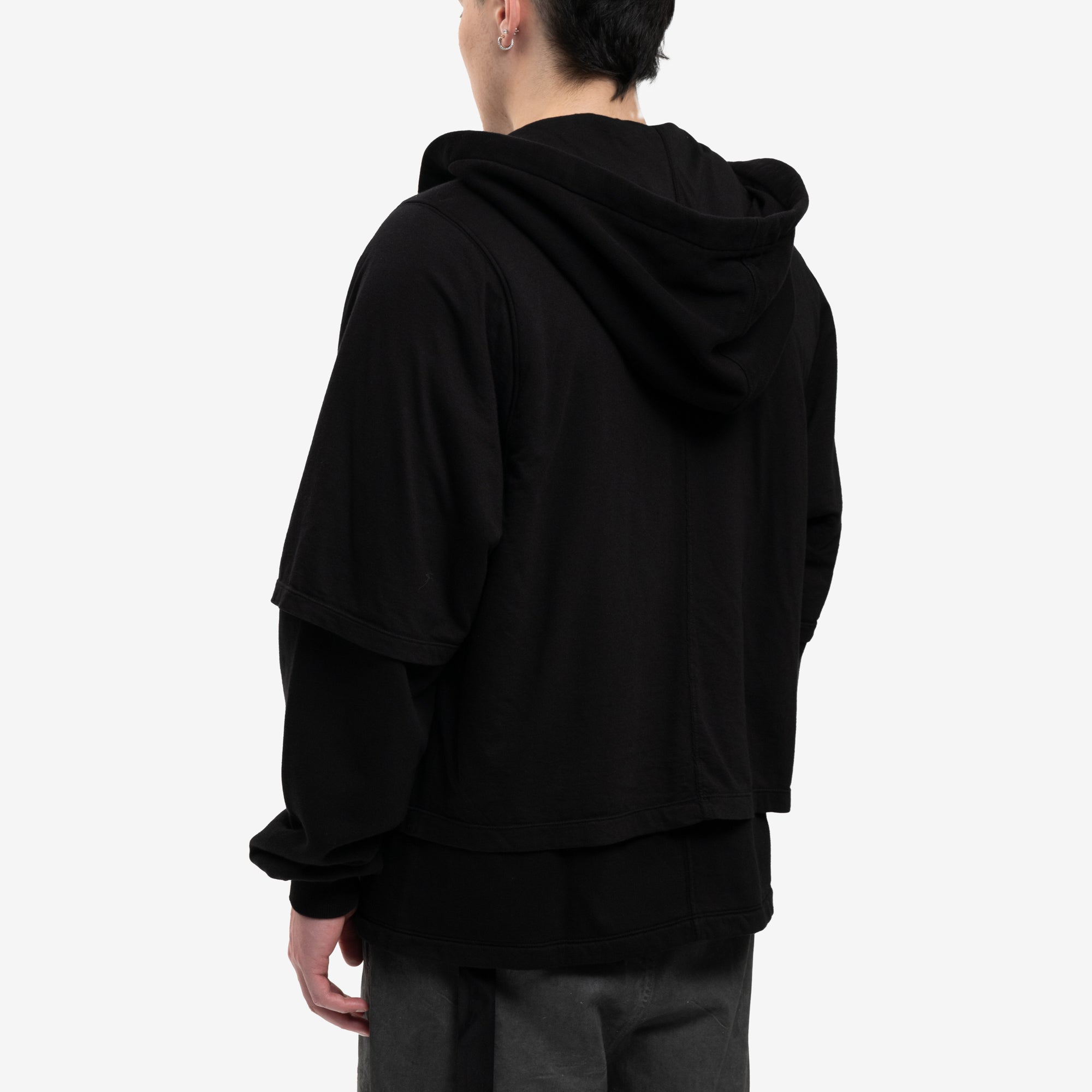 Rick Owens DRKSHDW Hustler Zip Hoody Black - 4