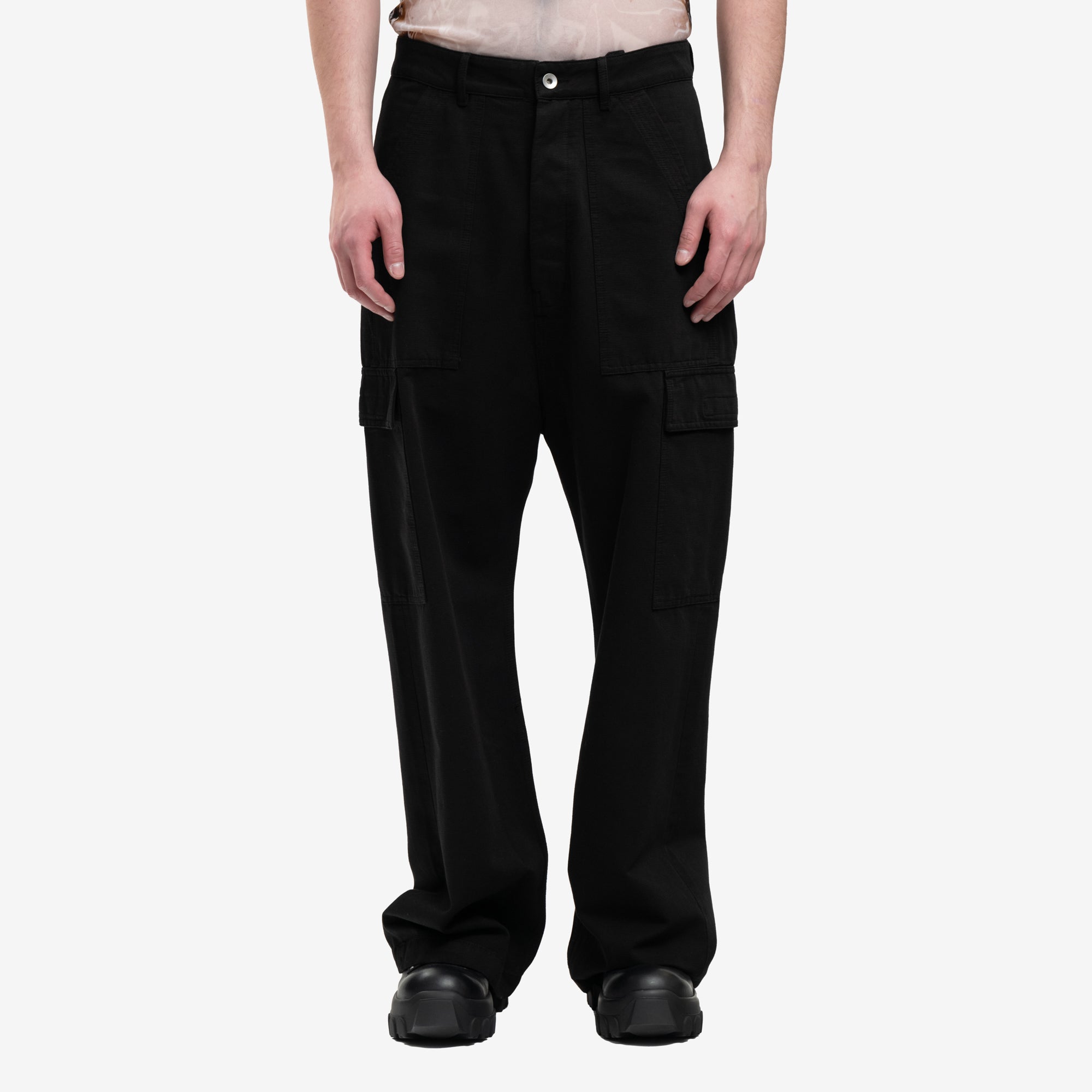 Rick Owens DRKSHDW Cargo Trousers Black - 1