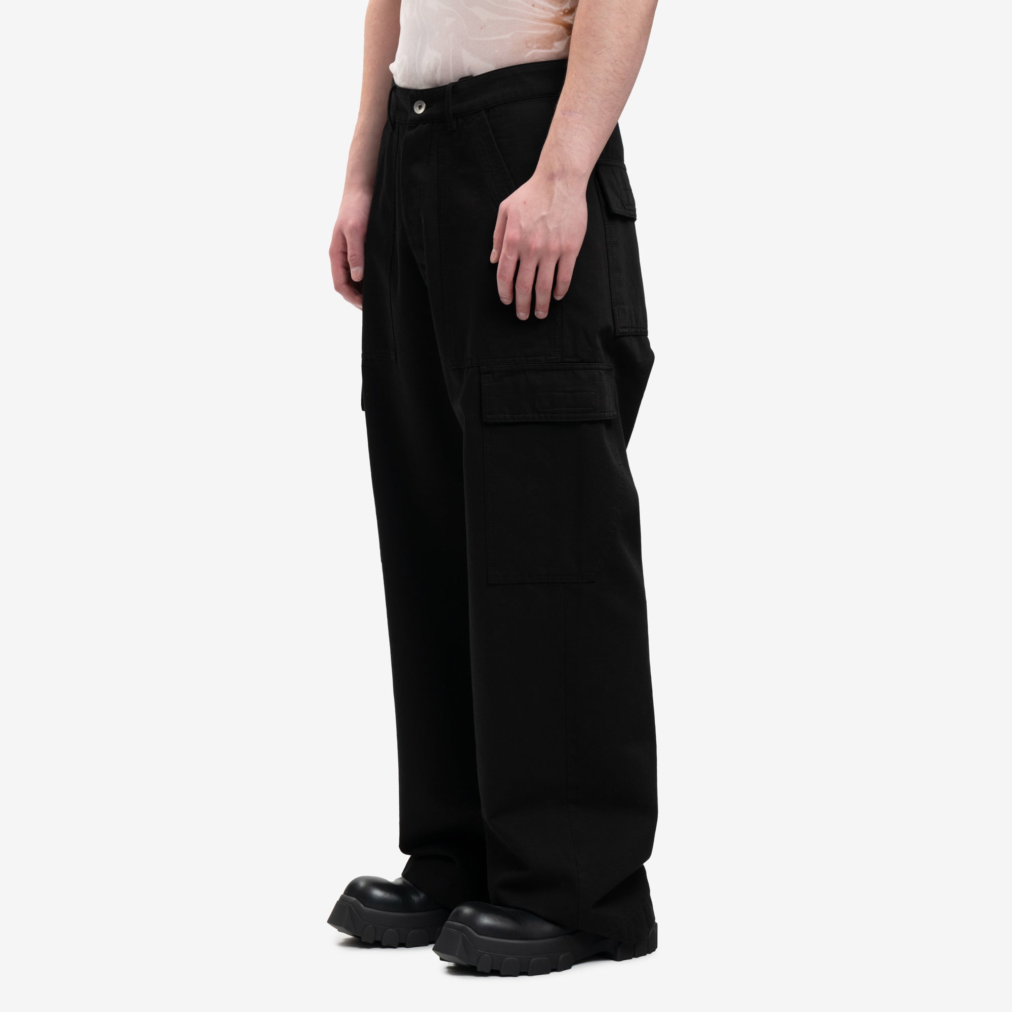 Rick Owens DRKSHDW Cargo Trousers Black - 3