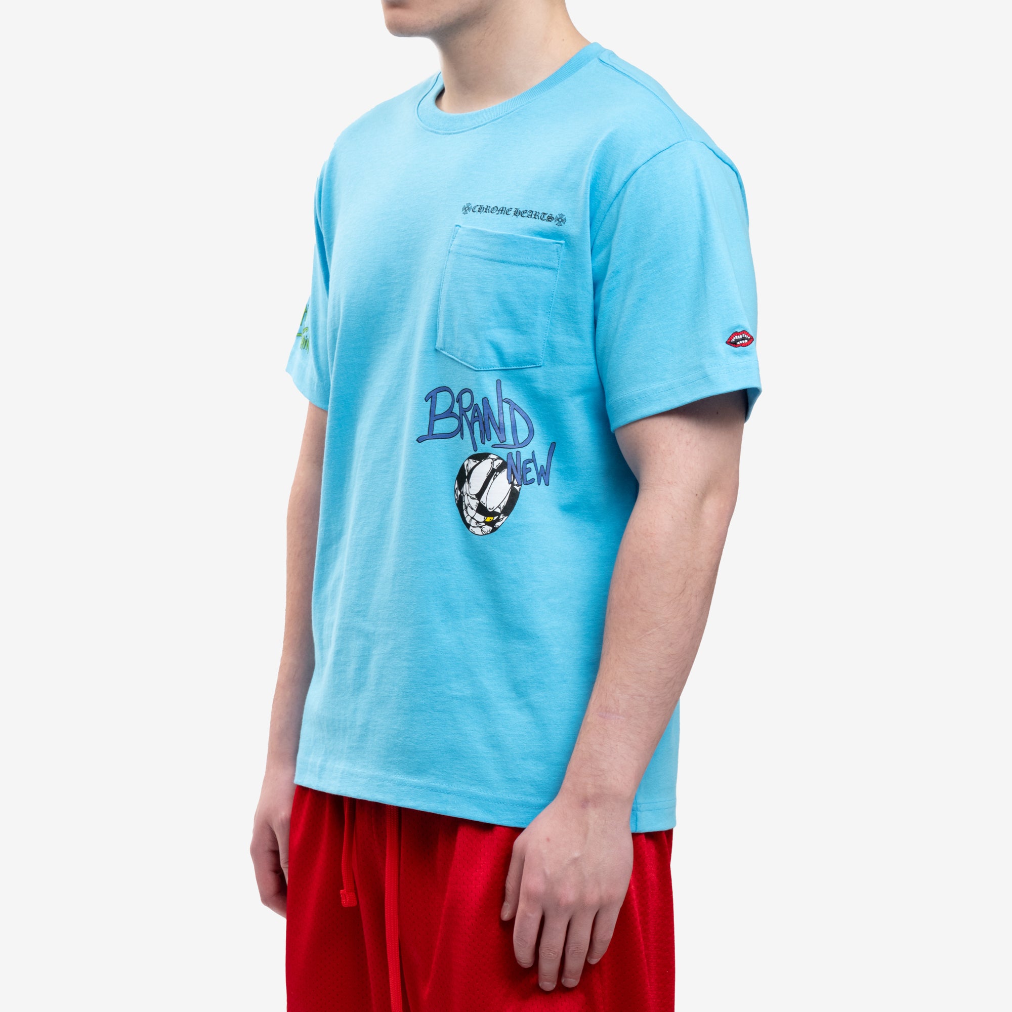 Chrome Hearts Mattyboy Brain New T-Shirt Blue - 3