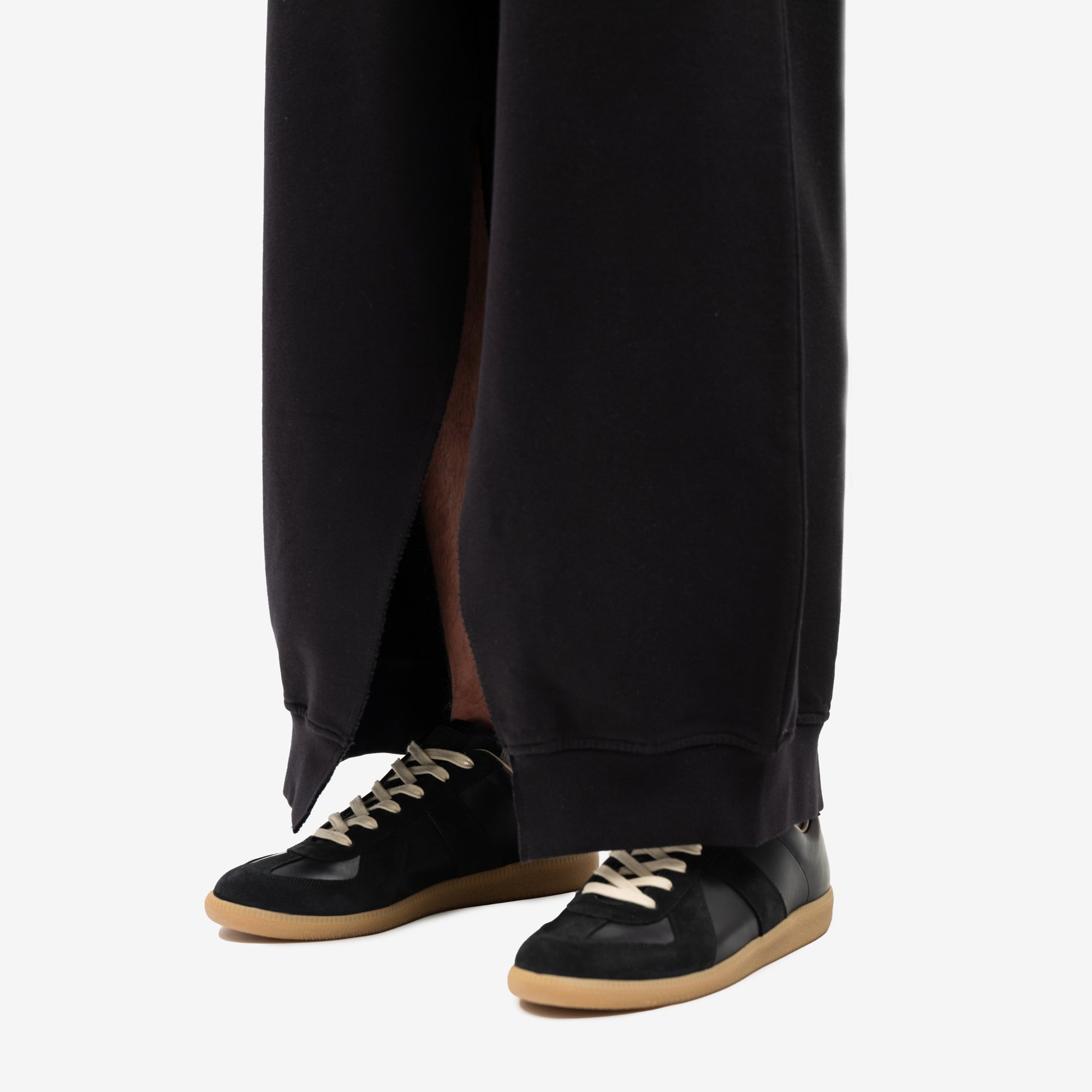 MM6 Inner Slit Sweatpants Black - 6