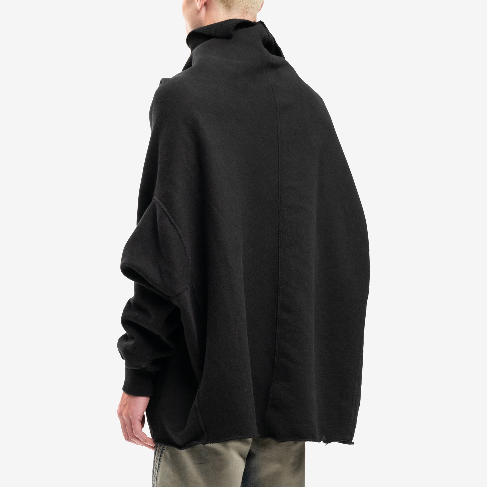 Rick Owens Shroud Sweatshirt Black - 4