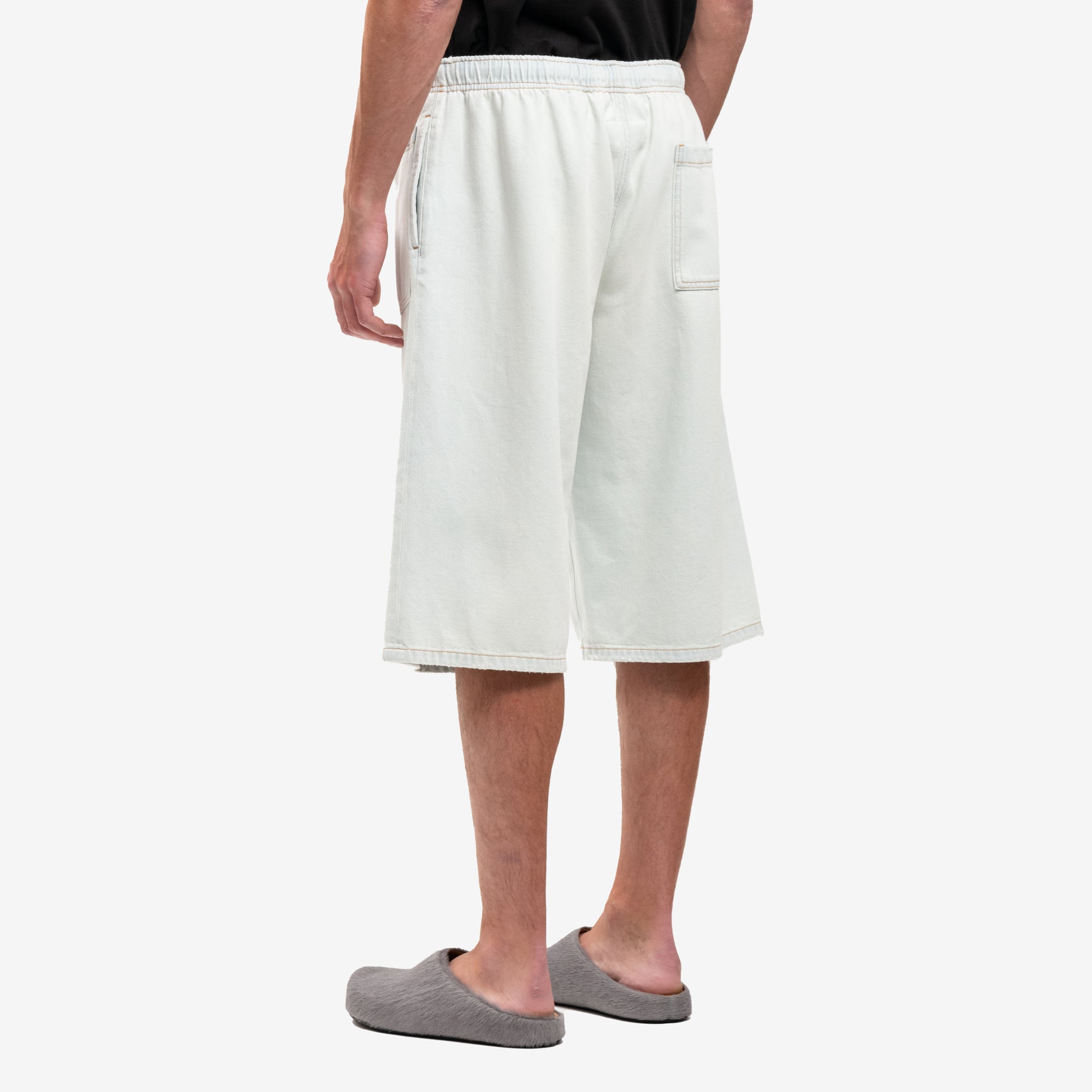 MM6 Back Pocket Shorts Light Blue - 4