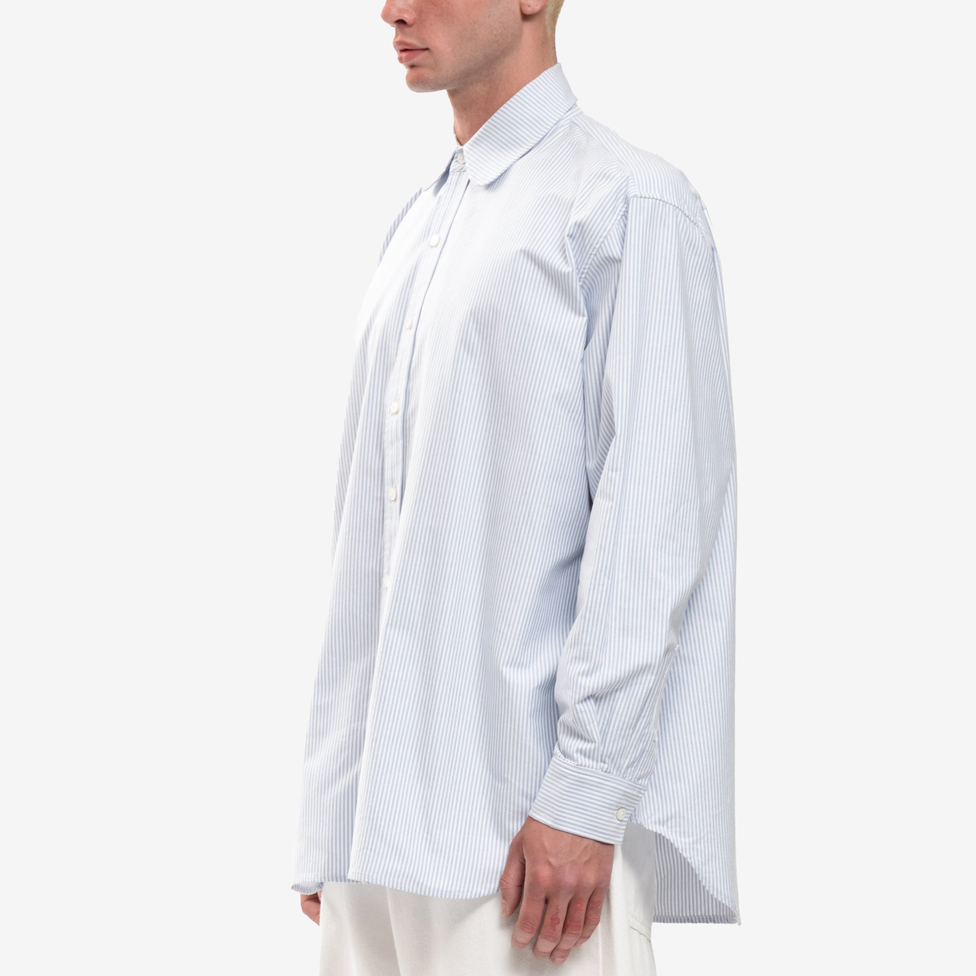 Willy Chavarria Regular Club Collar Shirt Sky Blue - 3