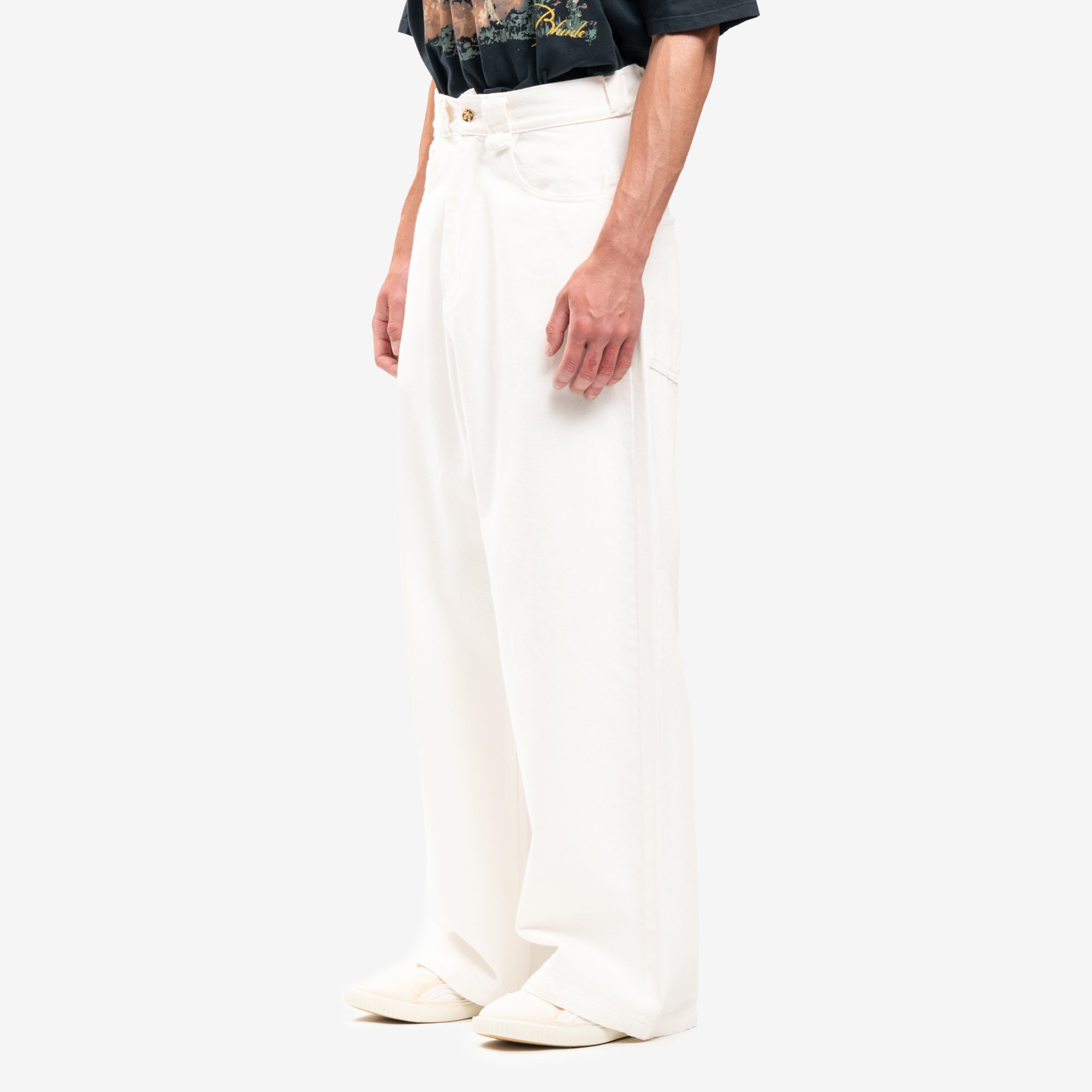 Willy Chavarria Santee Alley Jeans White - 3