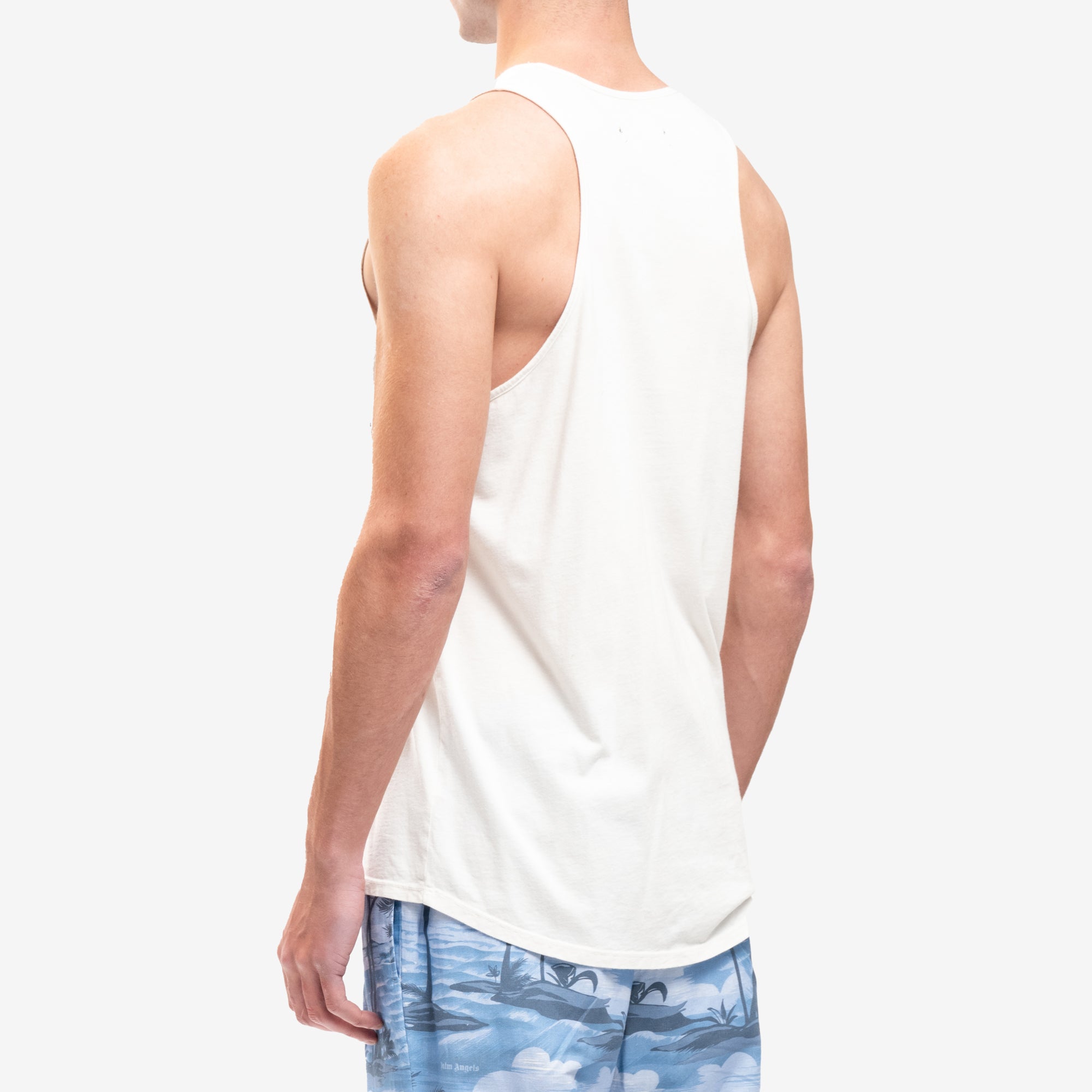 Willy Chavarria Graphic Tank Top White - 4