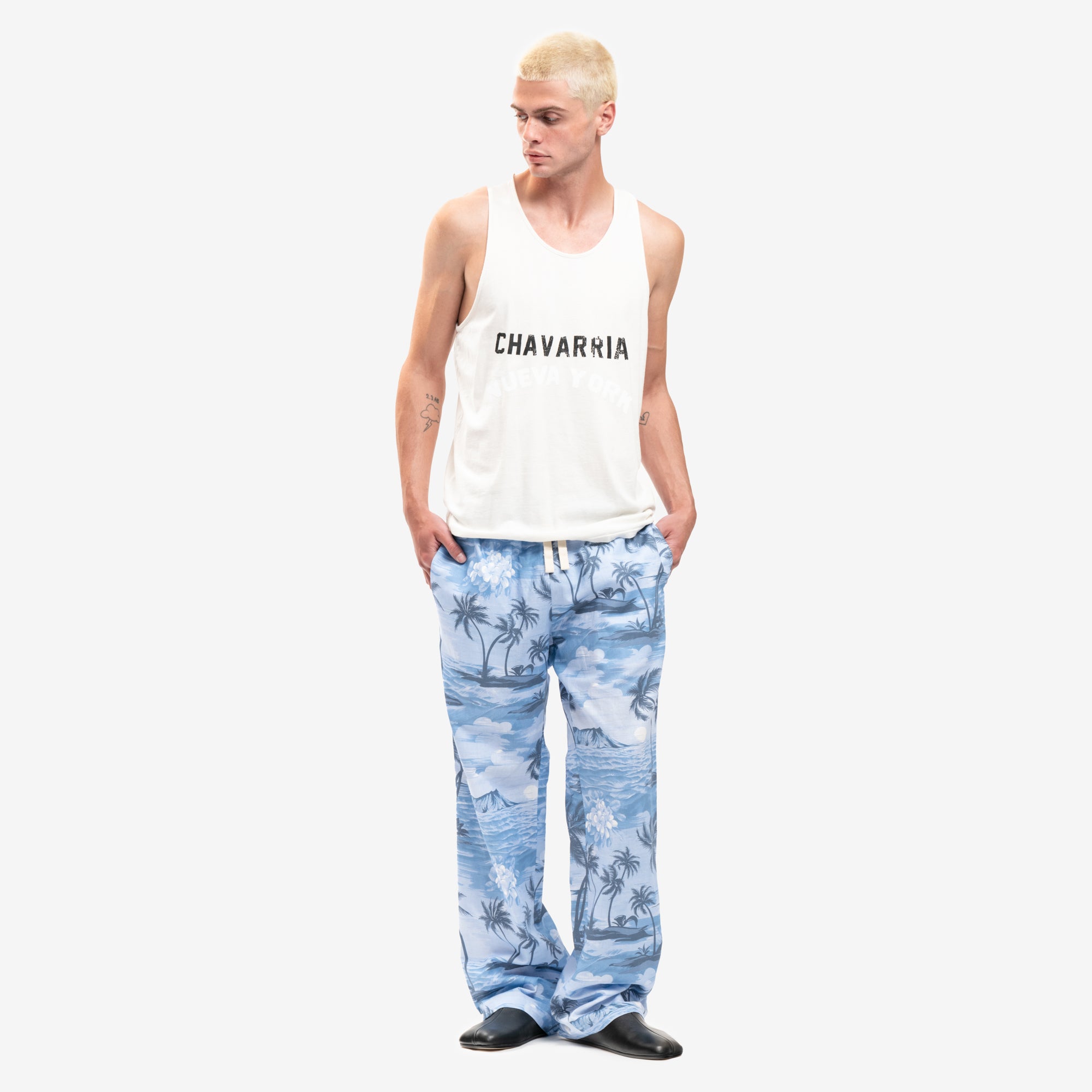 Palm Angels Sunset Loose Pants Indigo Blue - 2