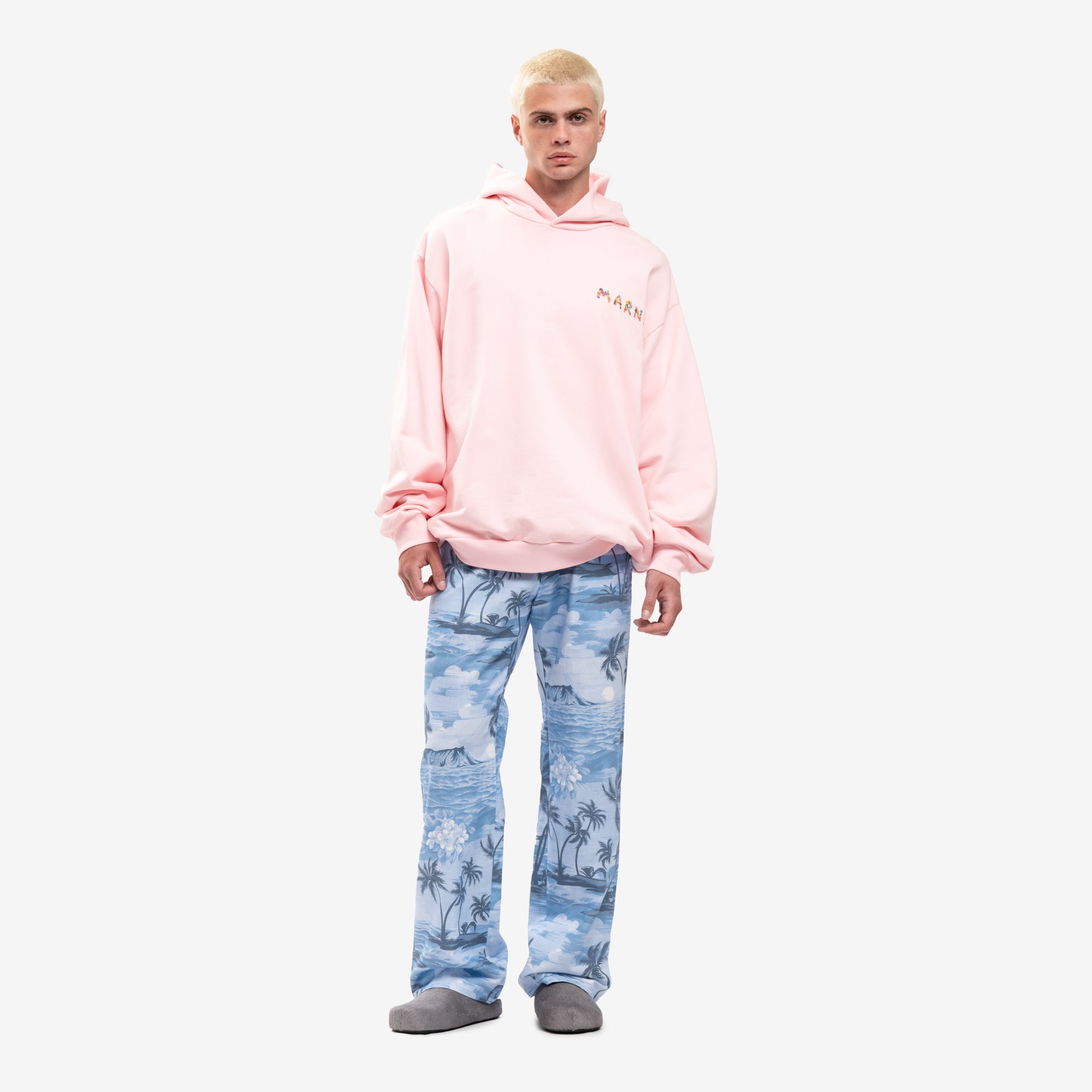 MARNI Collage Bouquet Hoody Magnolia - 2