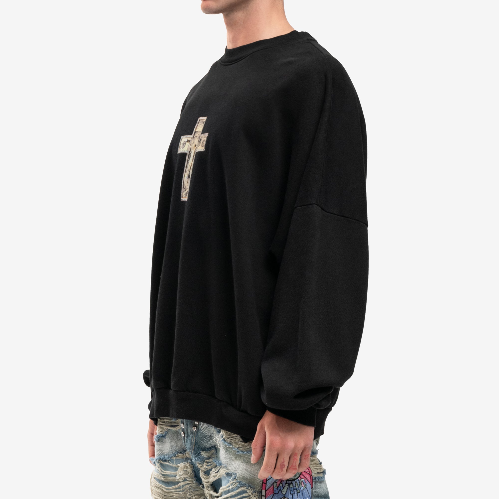 Willy Chavarria Hooligan Sweatshirt Black - 3