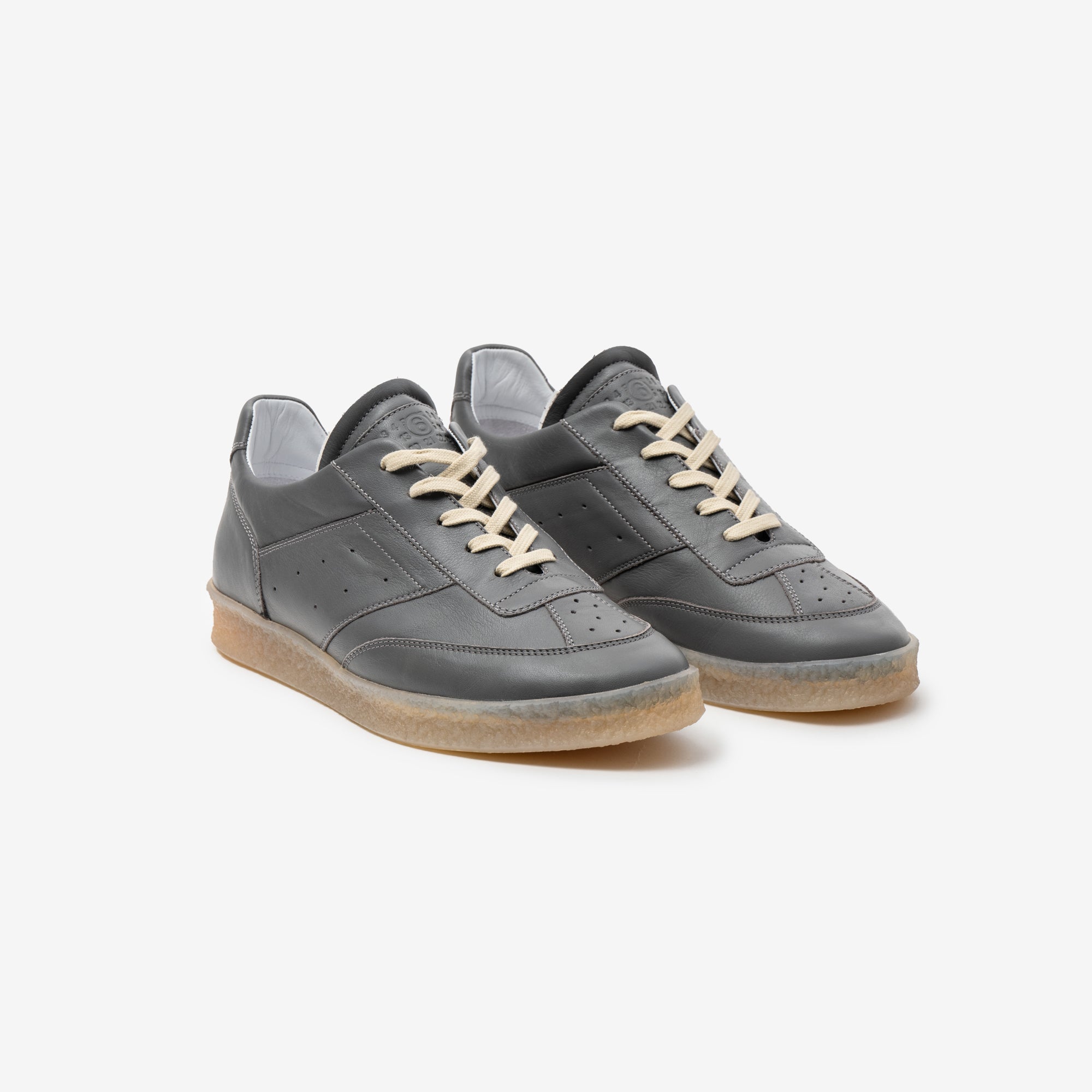 MM6 Vitello Sneakers Charcoal Grey - 1