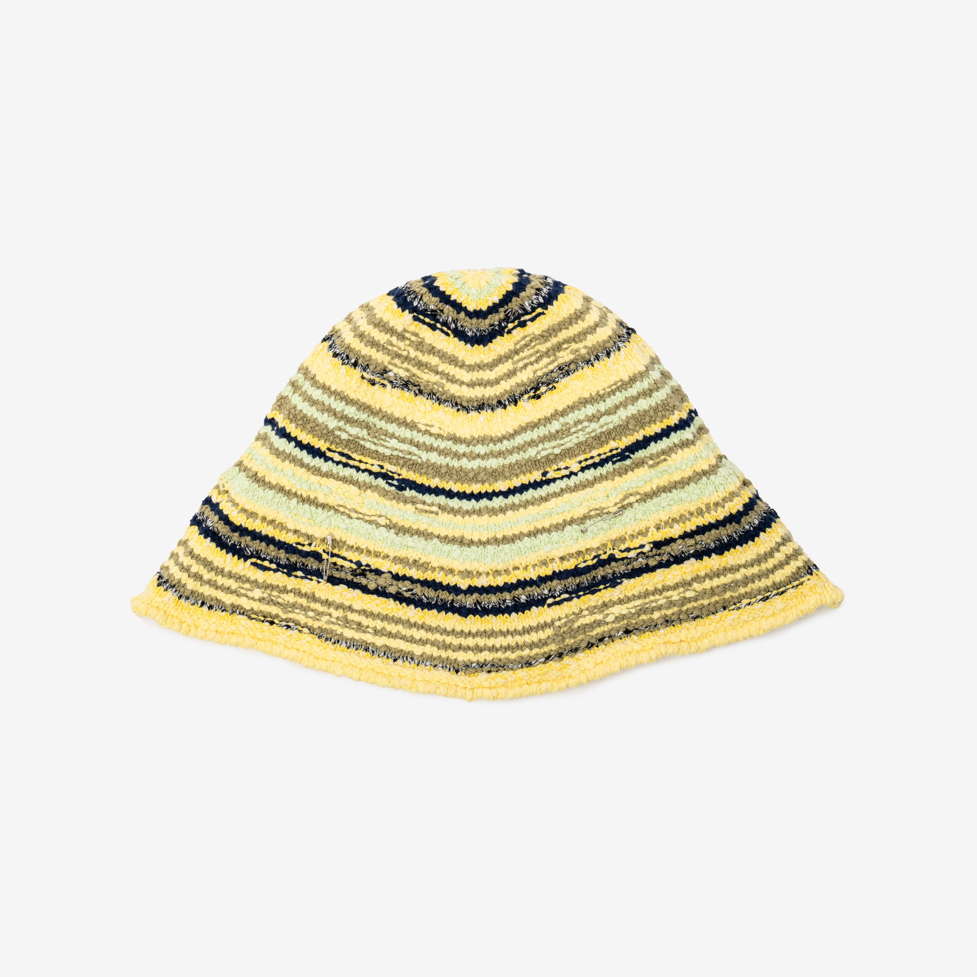 MARNI Striped Beanie India Yellow - 3