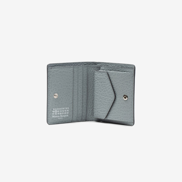 Grainy Leather Clip Wallet