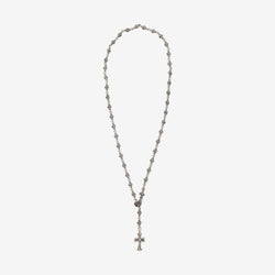 Tiny E CH Plus Rosary Necklace