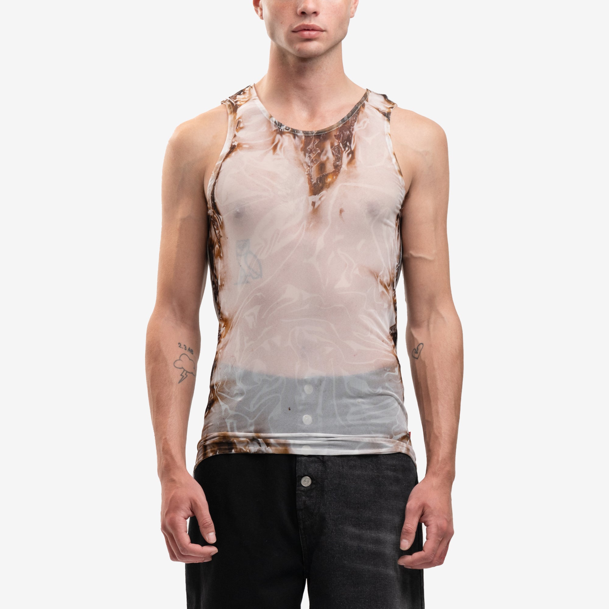 DIESEL Lifty Burn Tank Top White - 1