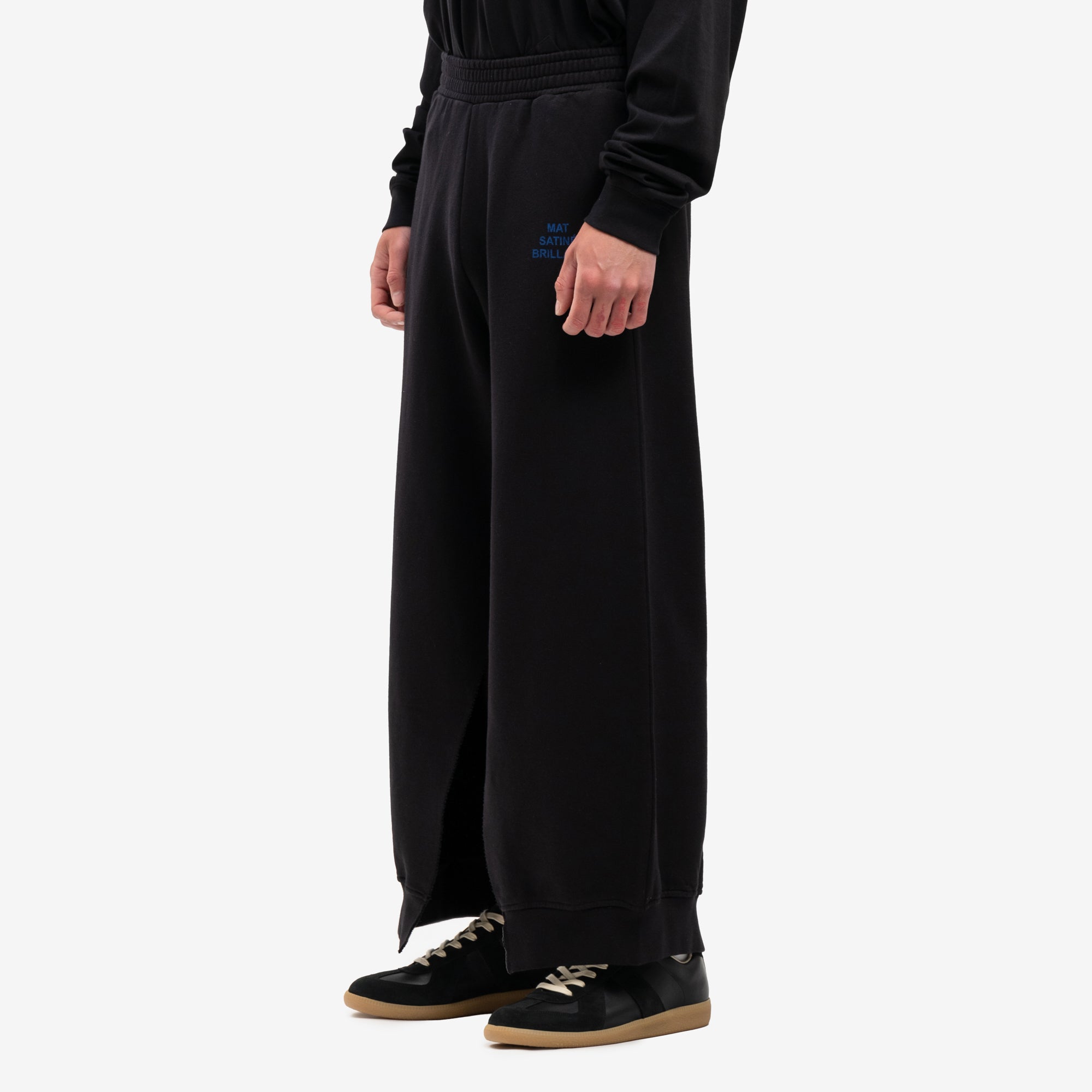 MM6 Inner Slit Sweatpants Black - 3