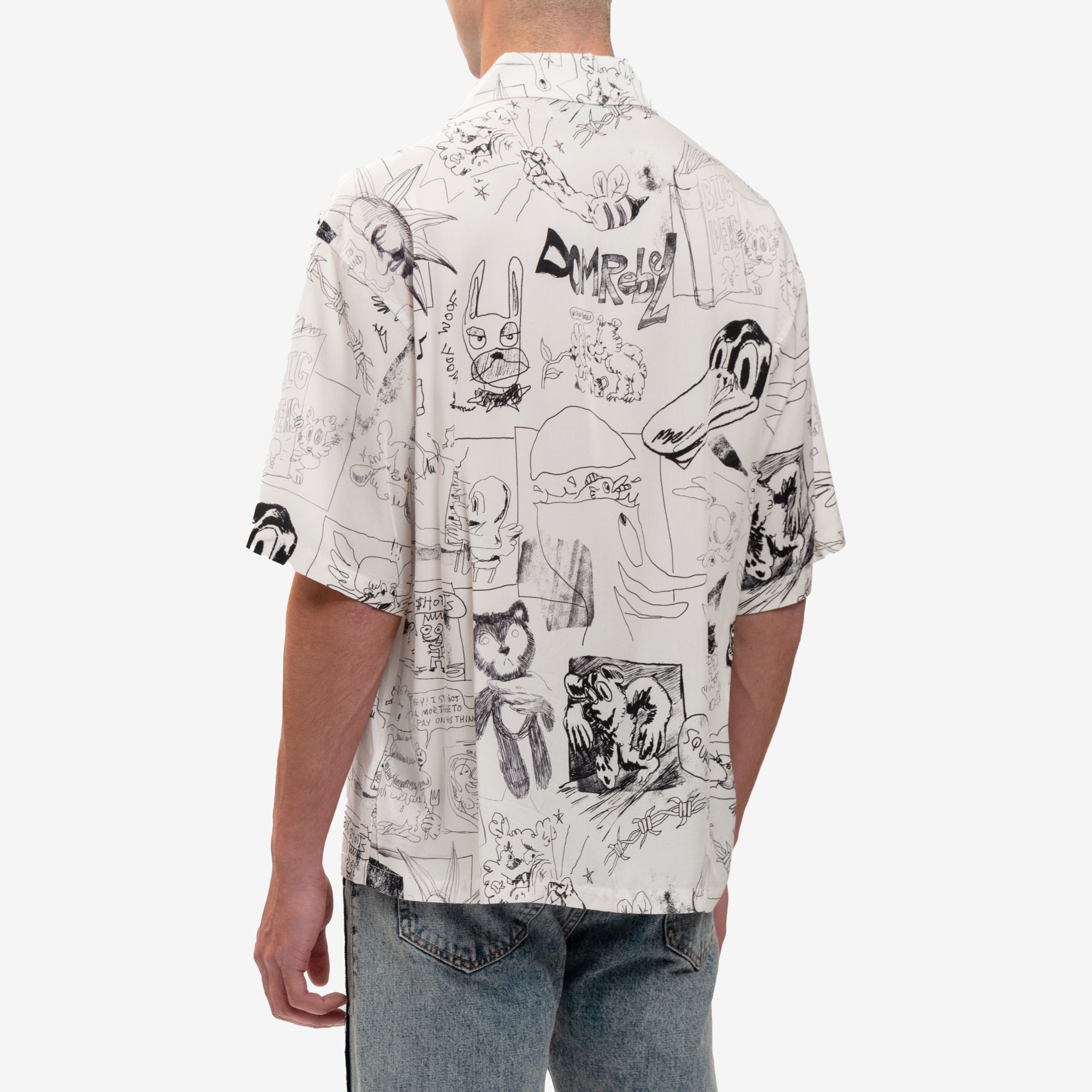 Dom Rebel Silly Collar Shirt Dust - 4