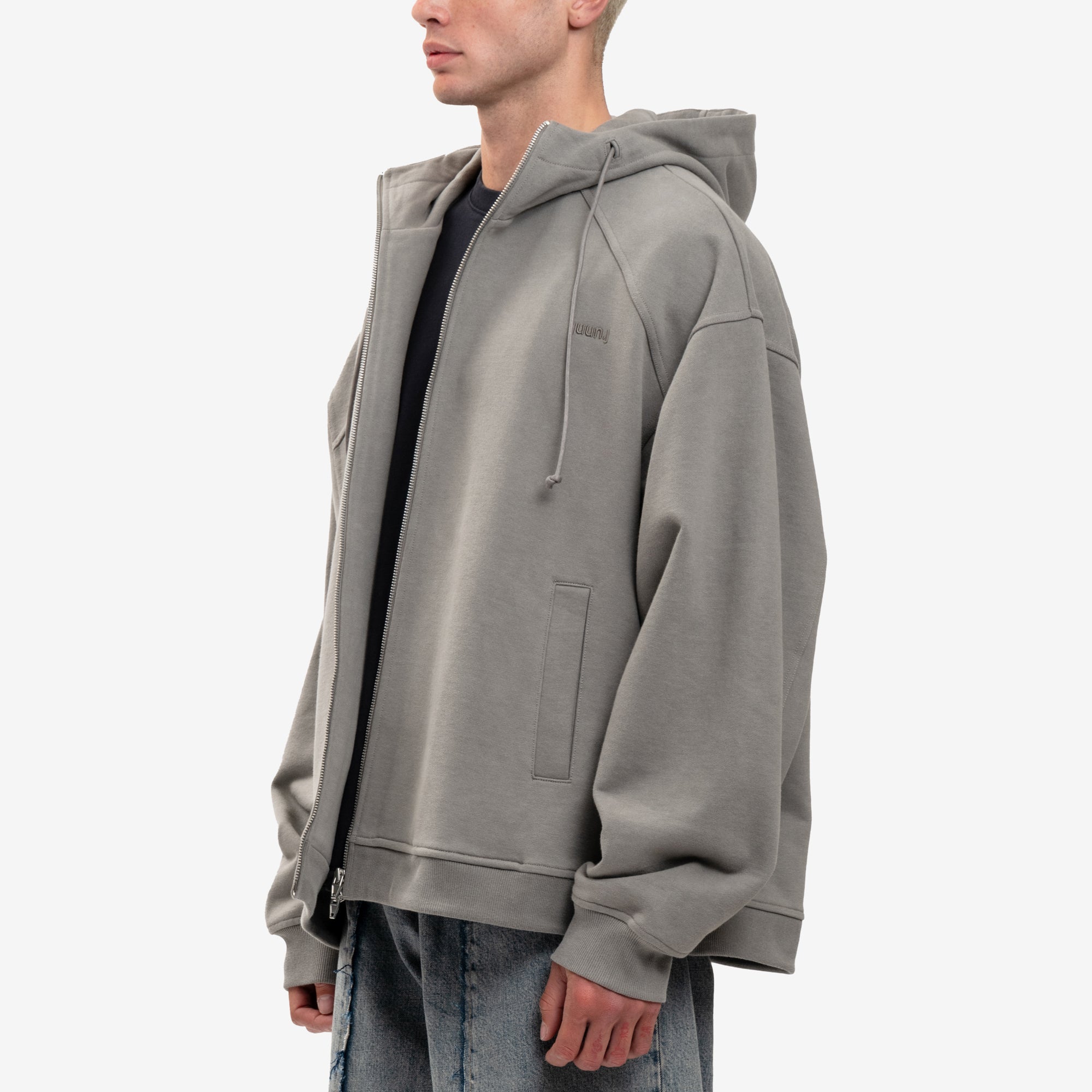 Juun.J Dyed Zip Hoody Beige - 4