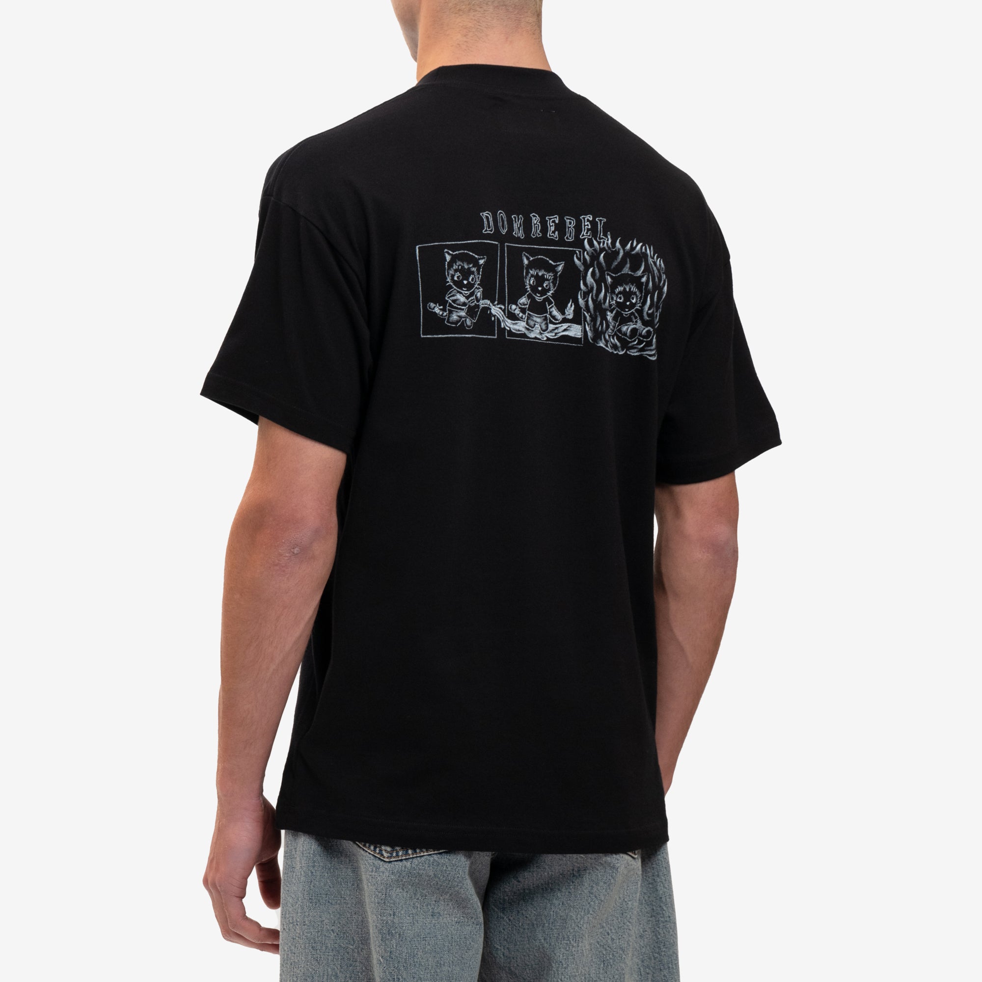 Dom Rebel Destroy T-Shirt Black - 2