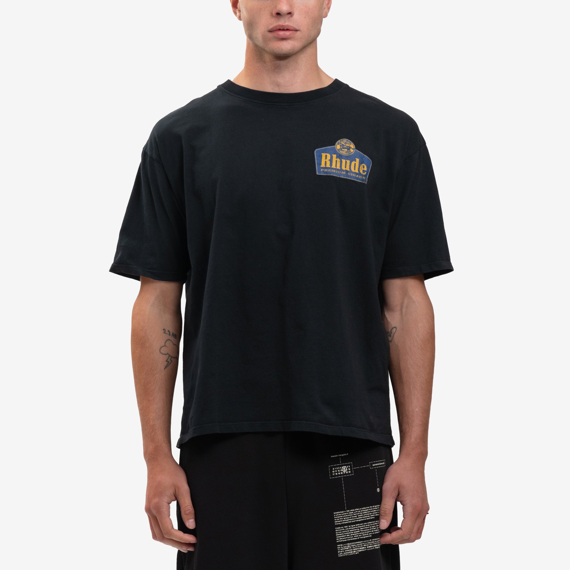 Rhude Grand Cru Vintage T-Shirt Vintage Black - 1