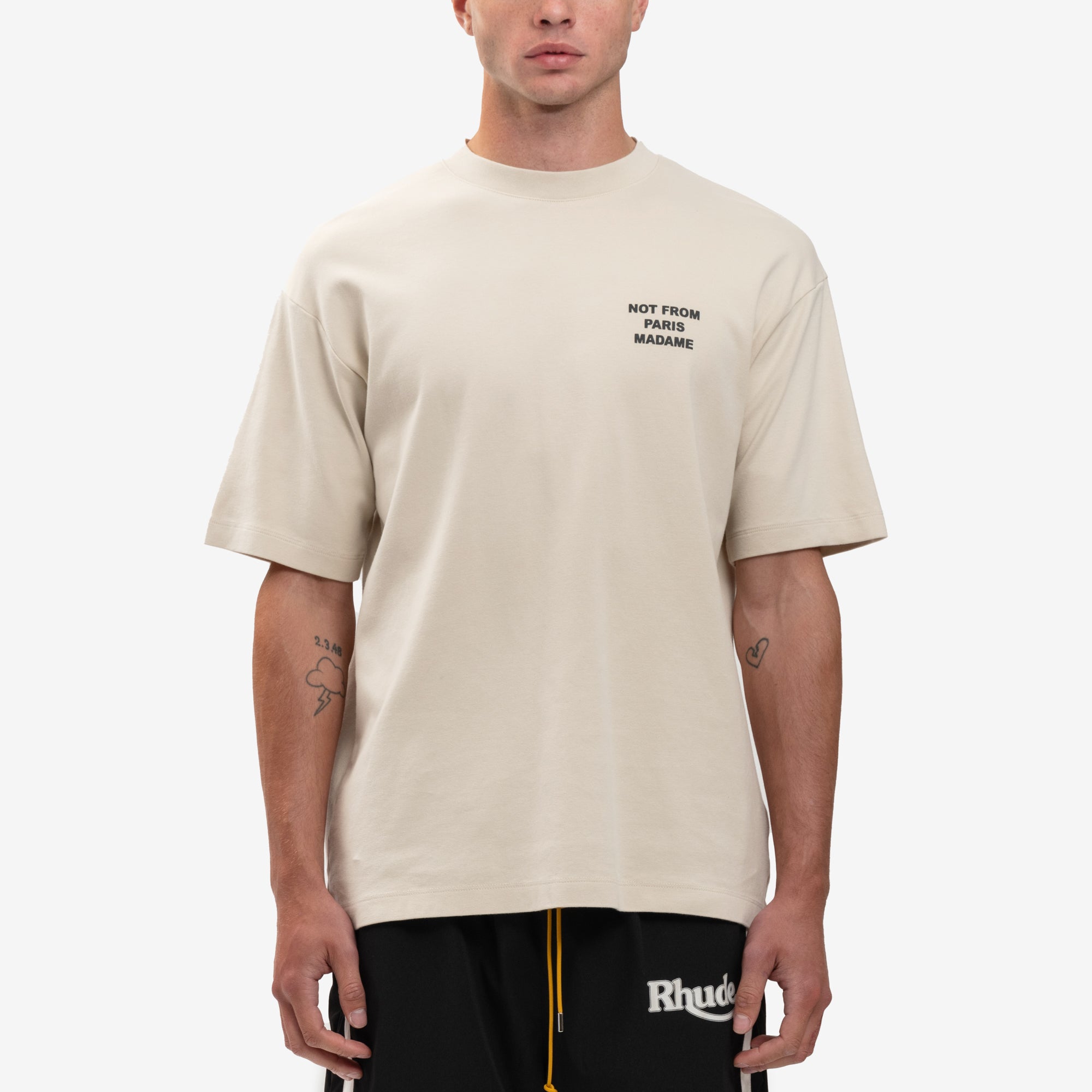 Drôle de Monsieur Le T-Shirt Slogan Mastic - 1