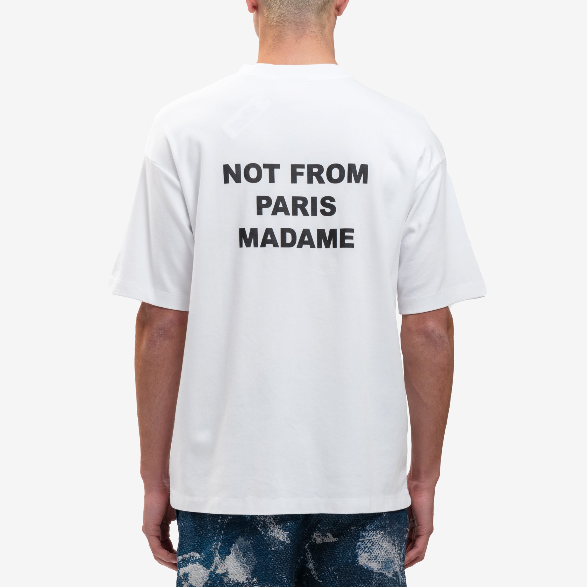 Drôle de Monsieur Le T-Shirt Slogan Optic White - 4