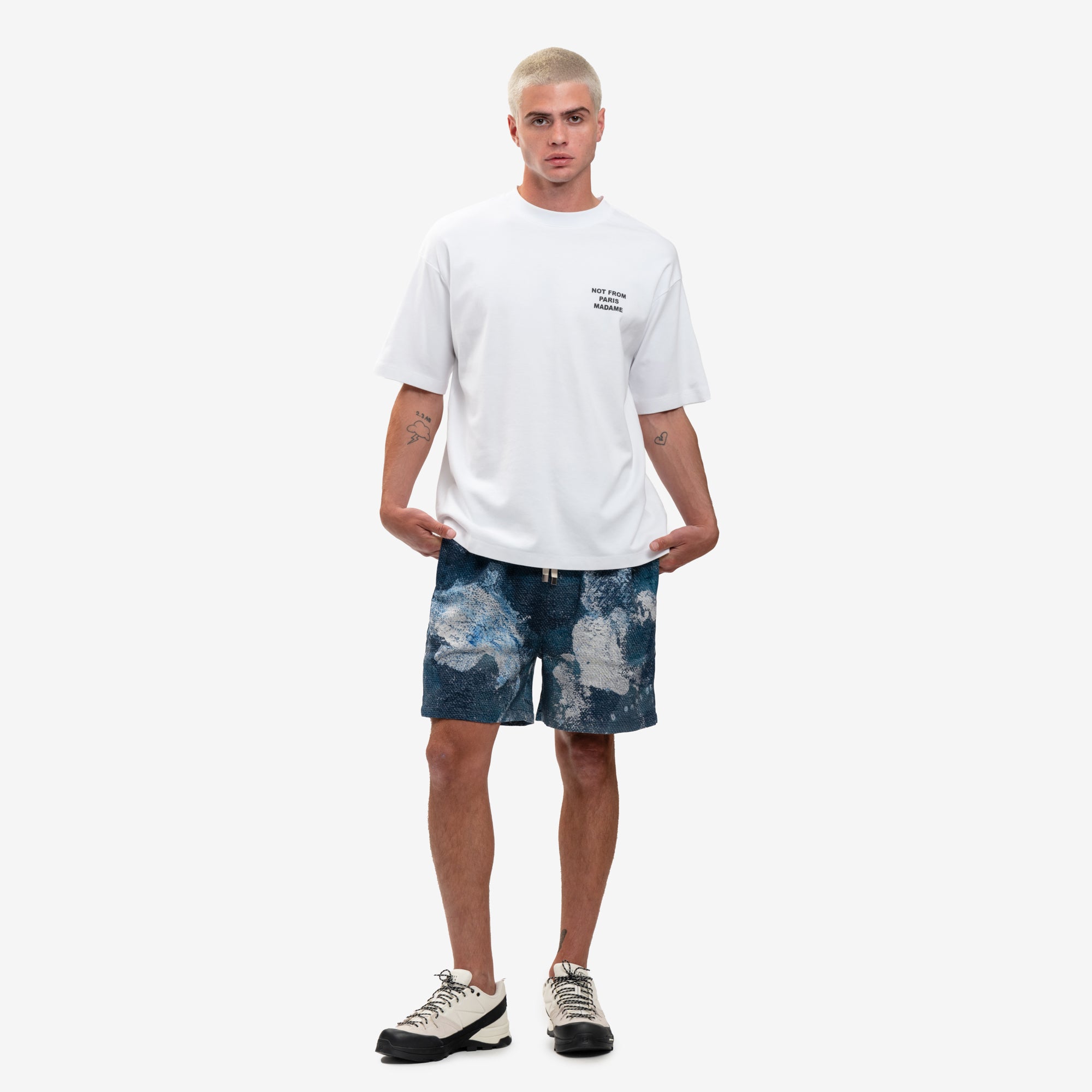 Drôle de Monsieur Le T-Shirt Slogan Optic White - 2