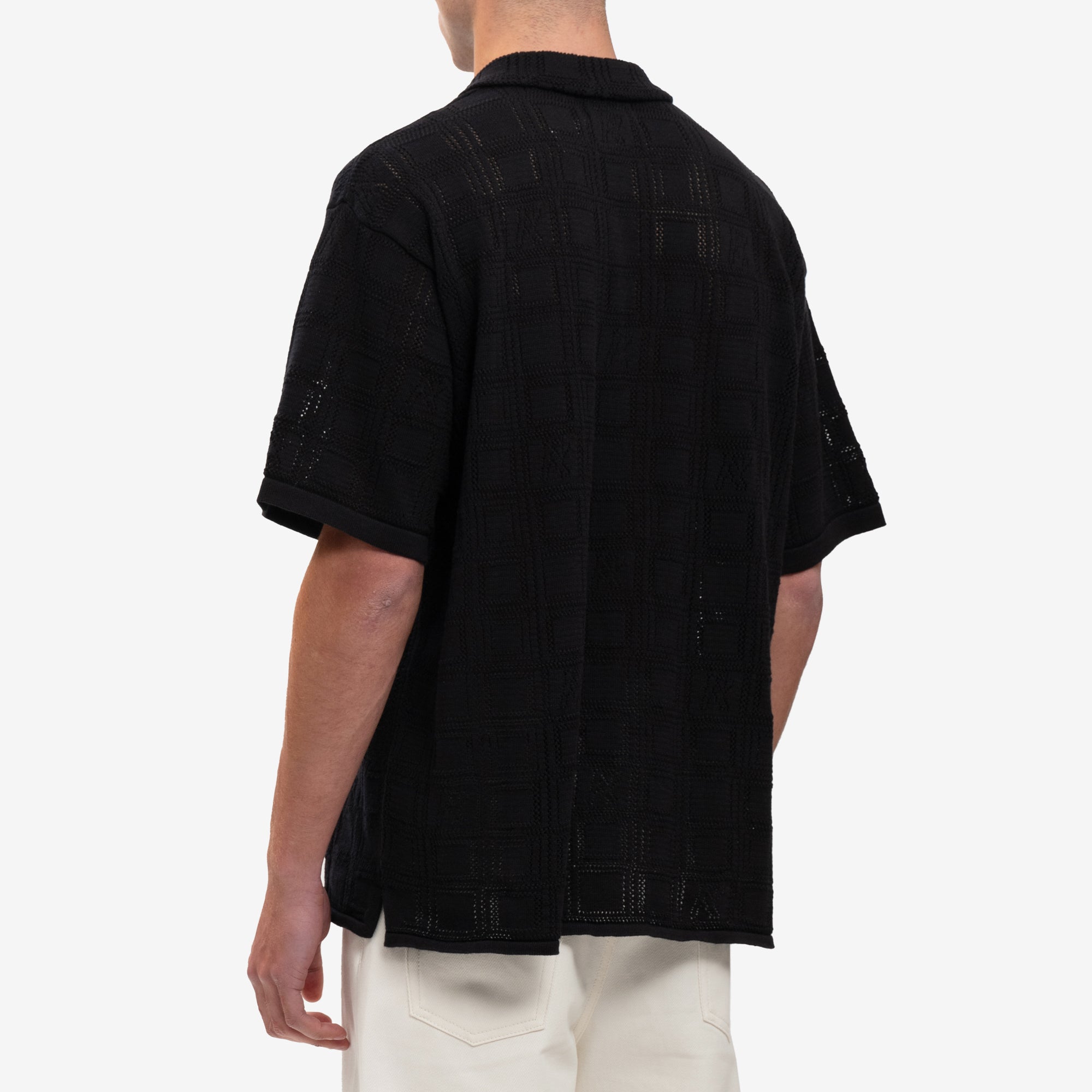 Represent Black Lace Knit Shirt Black - 4