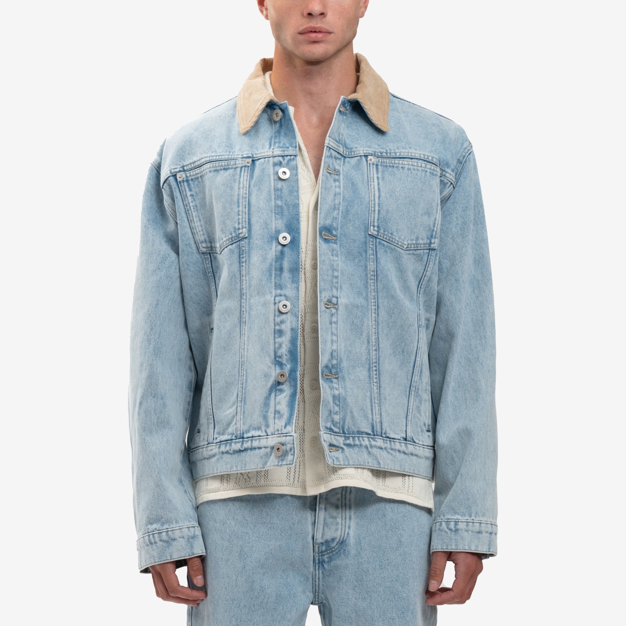 Drôle de Monsieur La Veste Jean Delavee Light Blue - 1