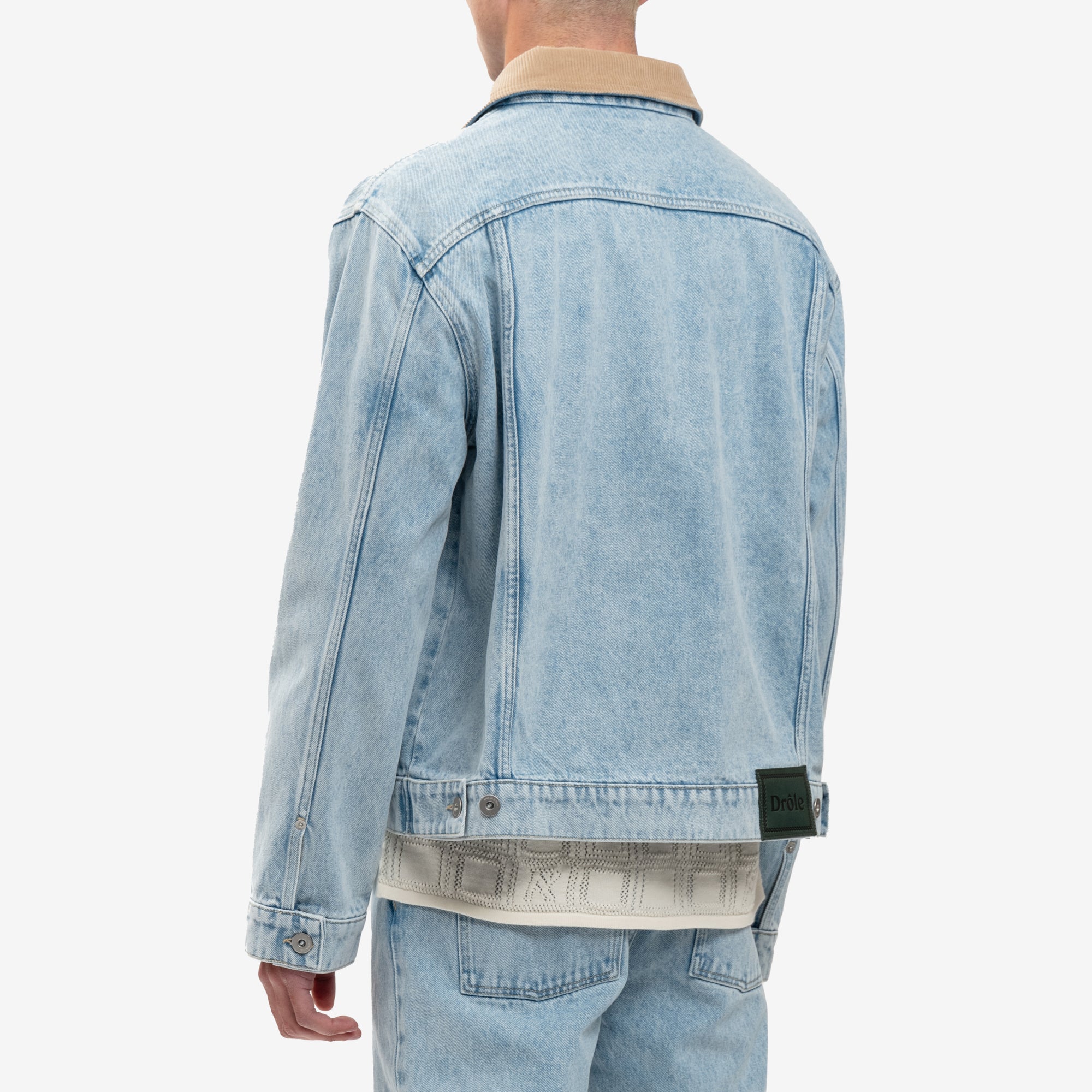 Drôle de Monsieur La Veste Jean Delavee Light Blue - 4