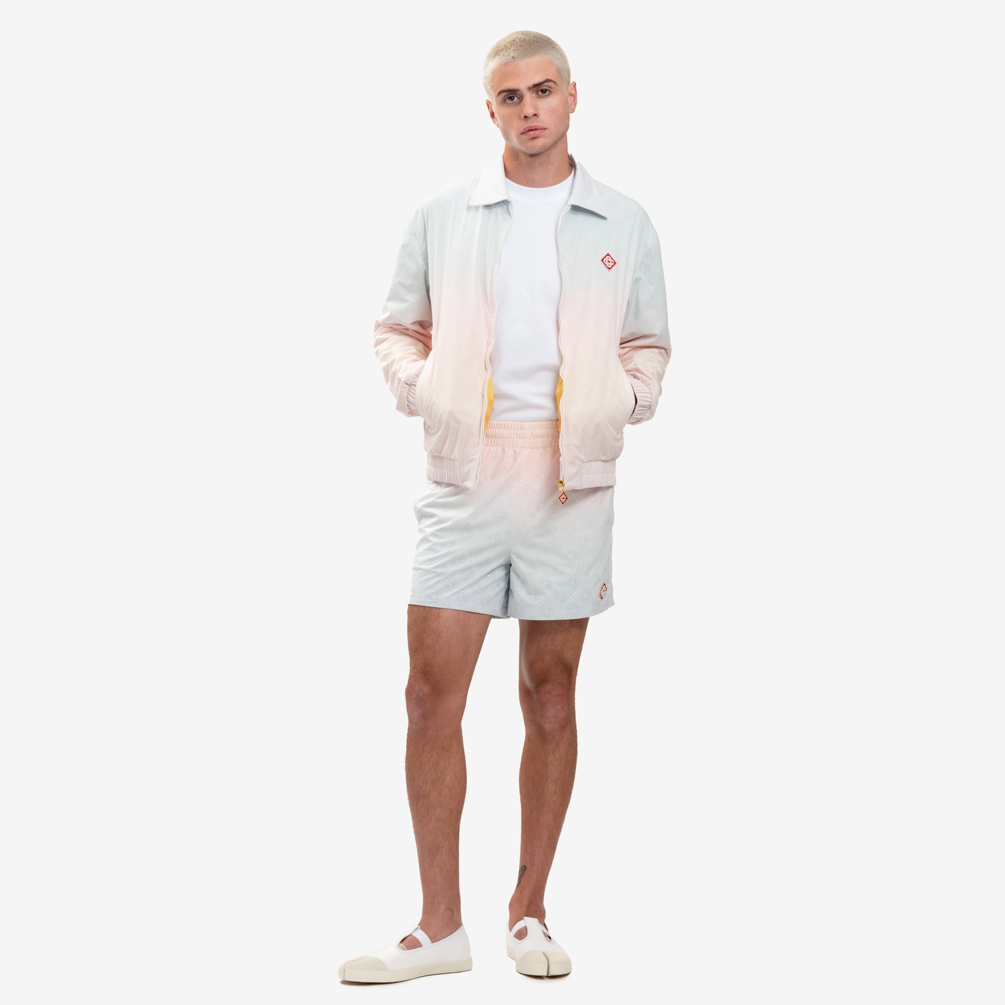 Casablanca Gradient Monogram Perforated Jacket White - 2