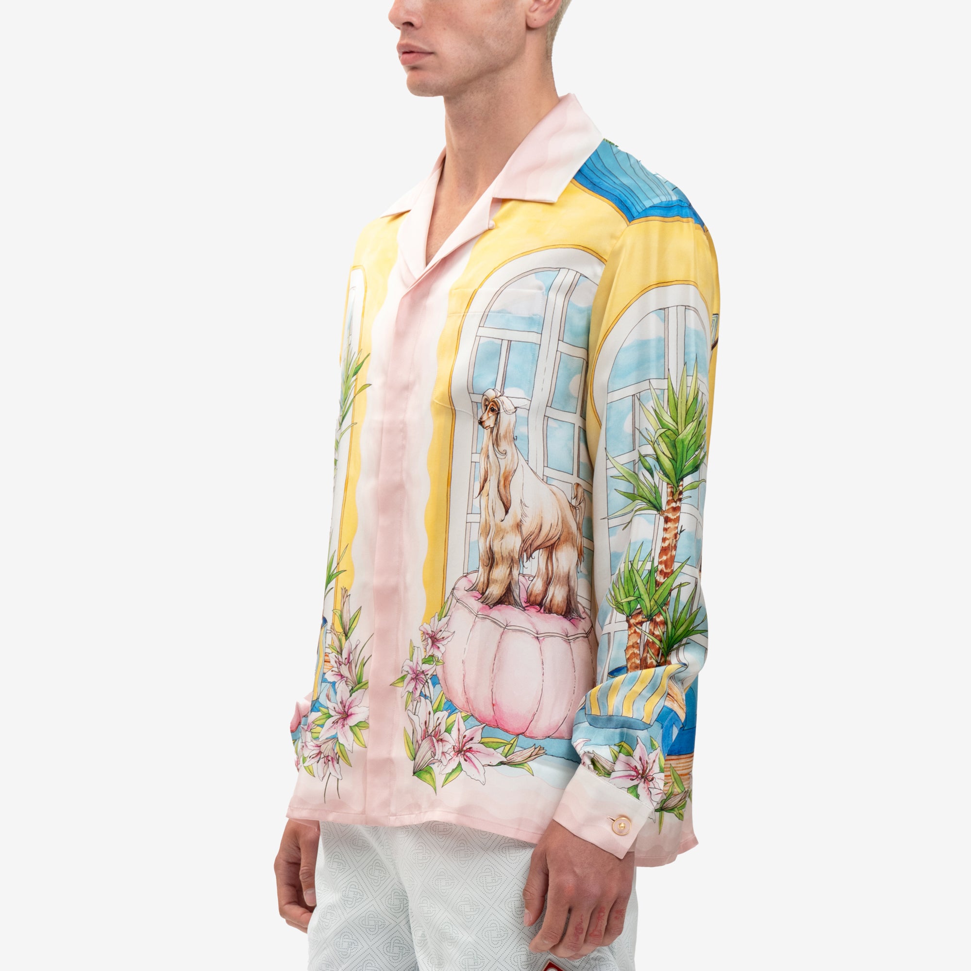 Casablanca Appartement Dans les Airs LS Silk Shirt Multi - 3