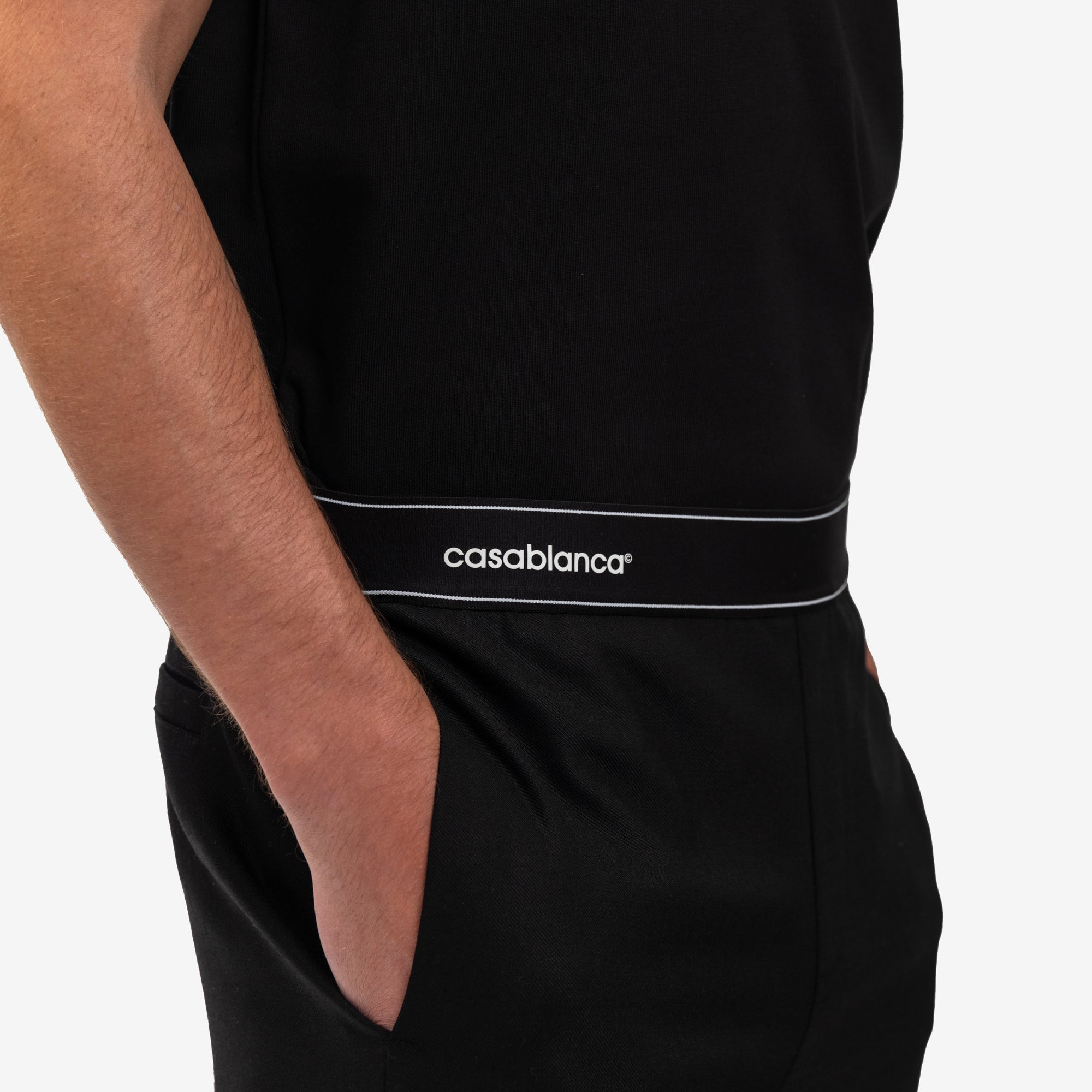 Casablanca Wool Sports Tailoring Shorts Black - 5