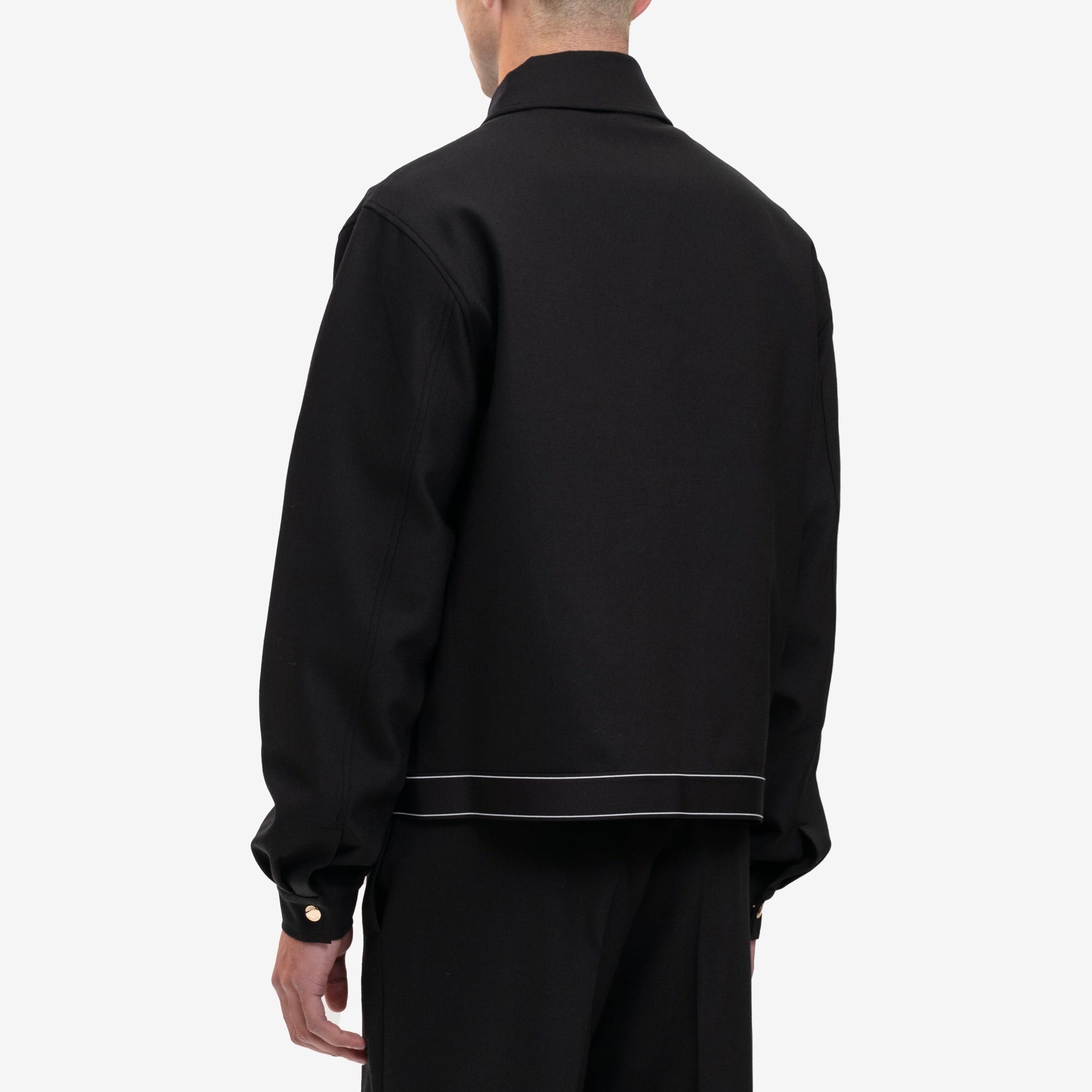 Casablanca Wool Sports Tailoring Jacket Black - 5