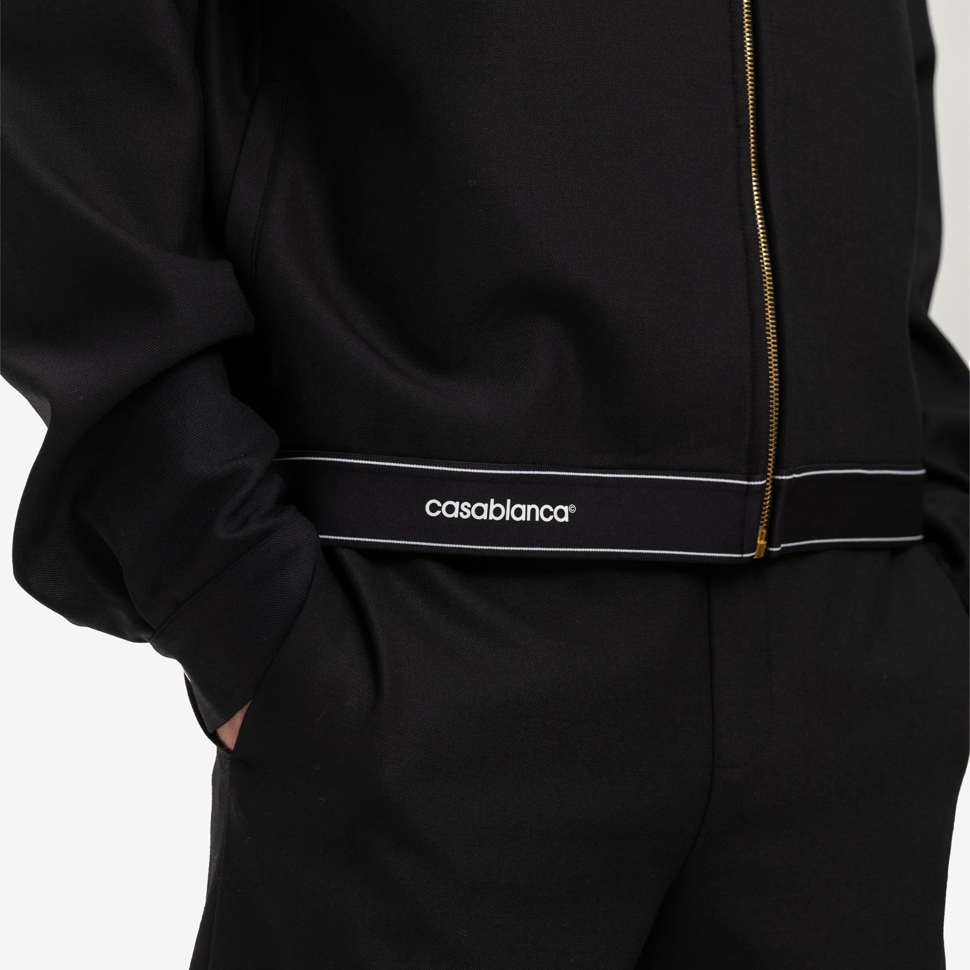 Casablanca Wool Sports Tailoring Jacket Black - 6