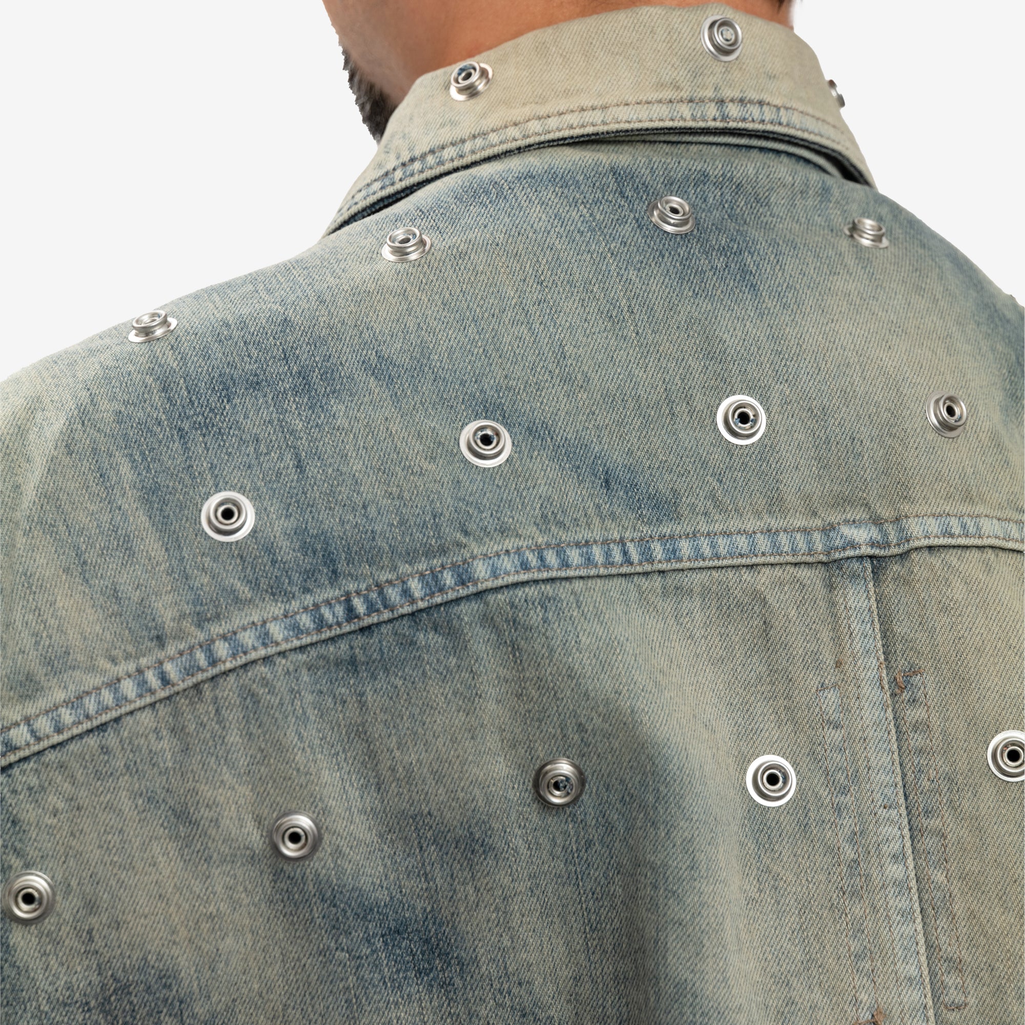 Photo of Rick Owens DRKSHDW Cropped Sleeveless Jumbo Worker Jacket - 5