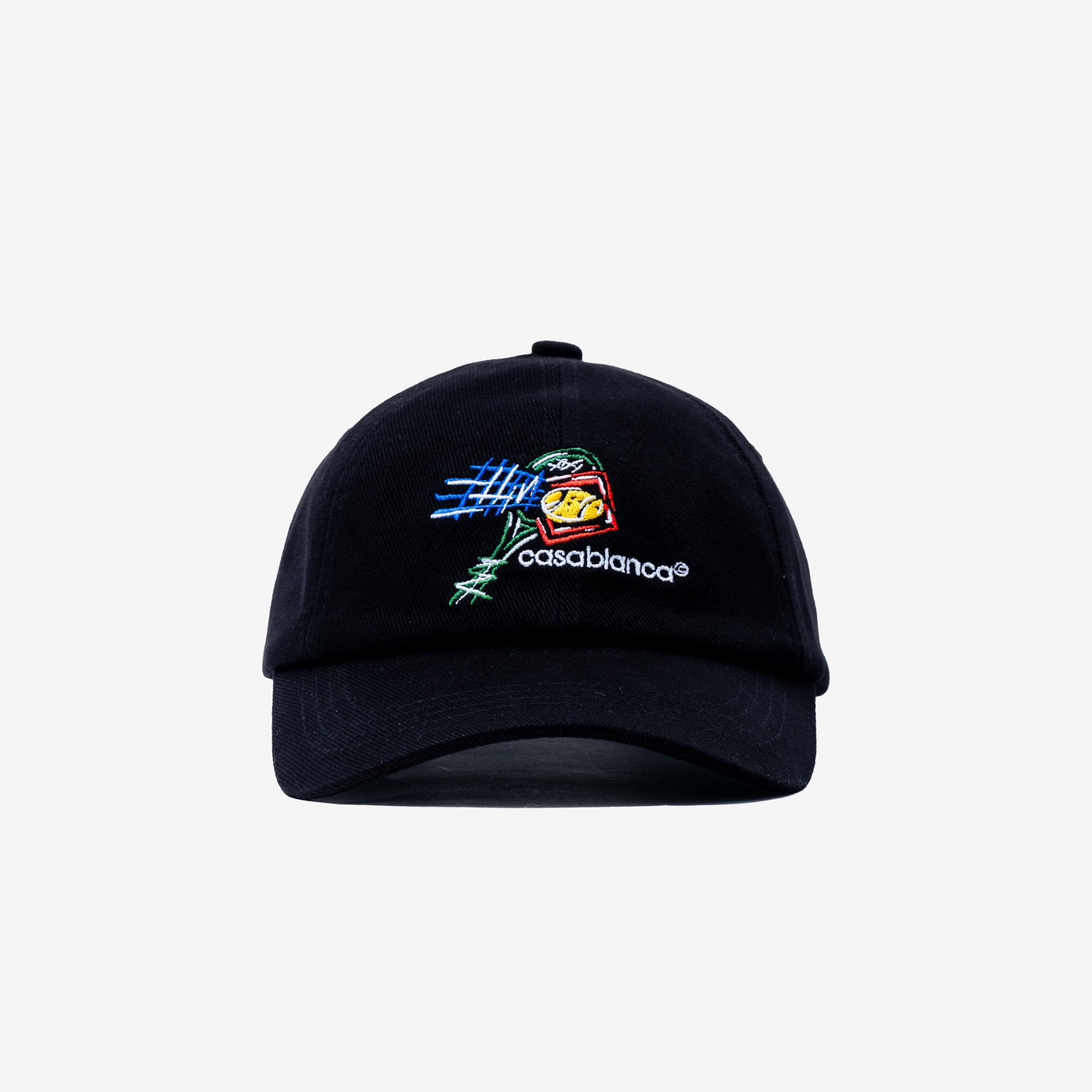 Casablanca Croquis de Tennis Embroidered Cap Black - 1