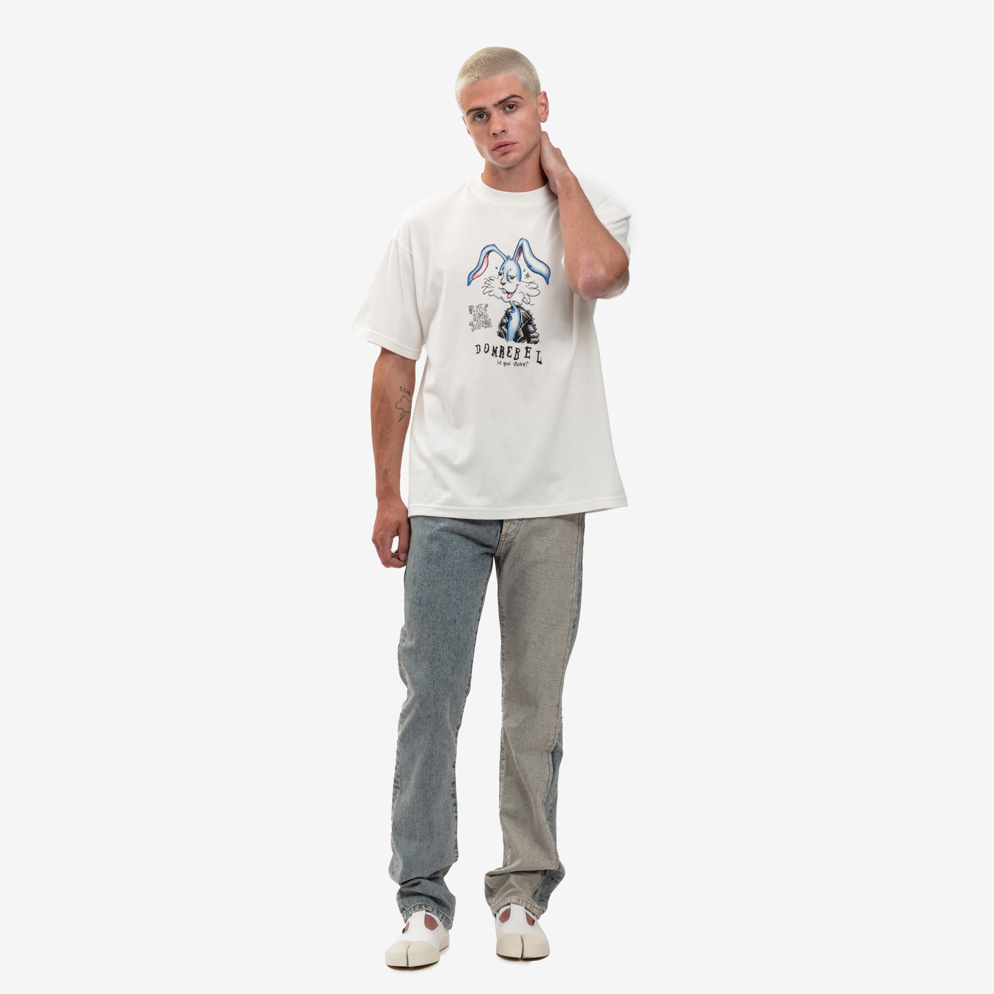 Dom Rebel Rise T-Shirt Ivory - 2
