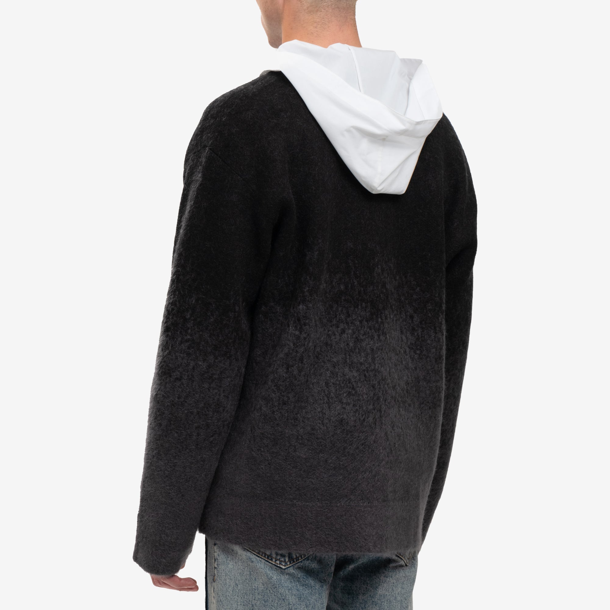 Juun.J Mohair Gradation Cardigan Ash - 4