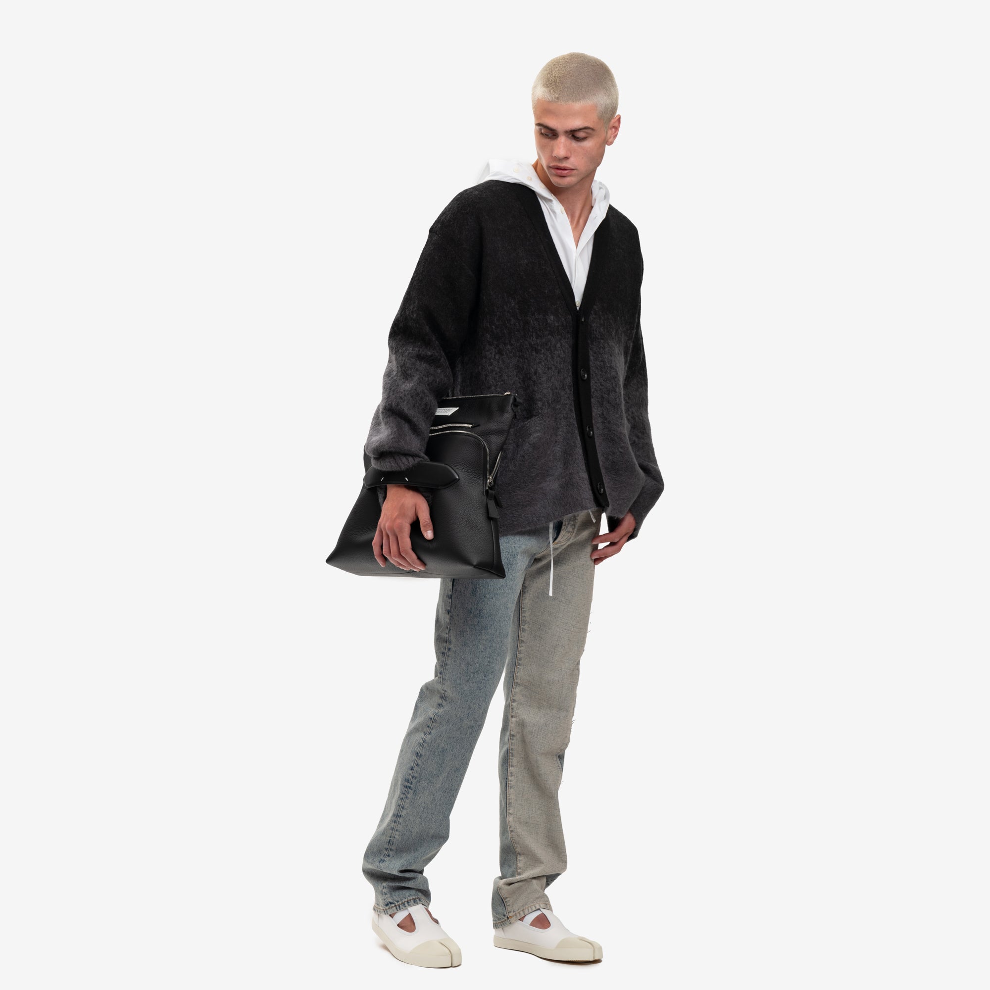 Juun.J Mohair Gradation Cardigan Ash - 2