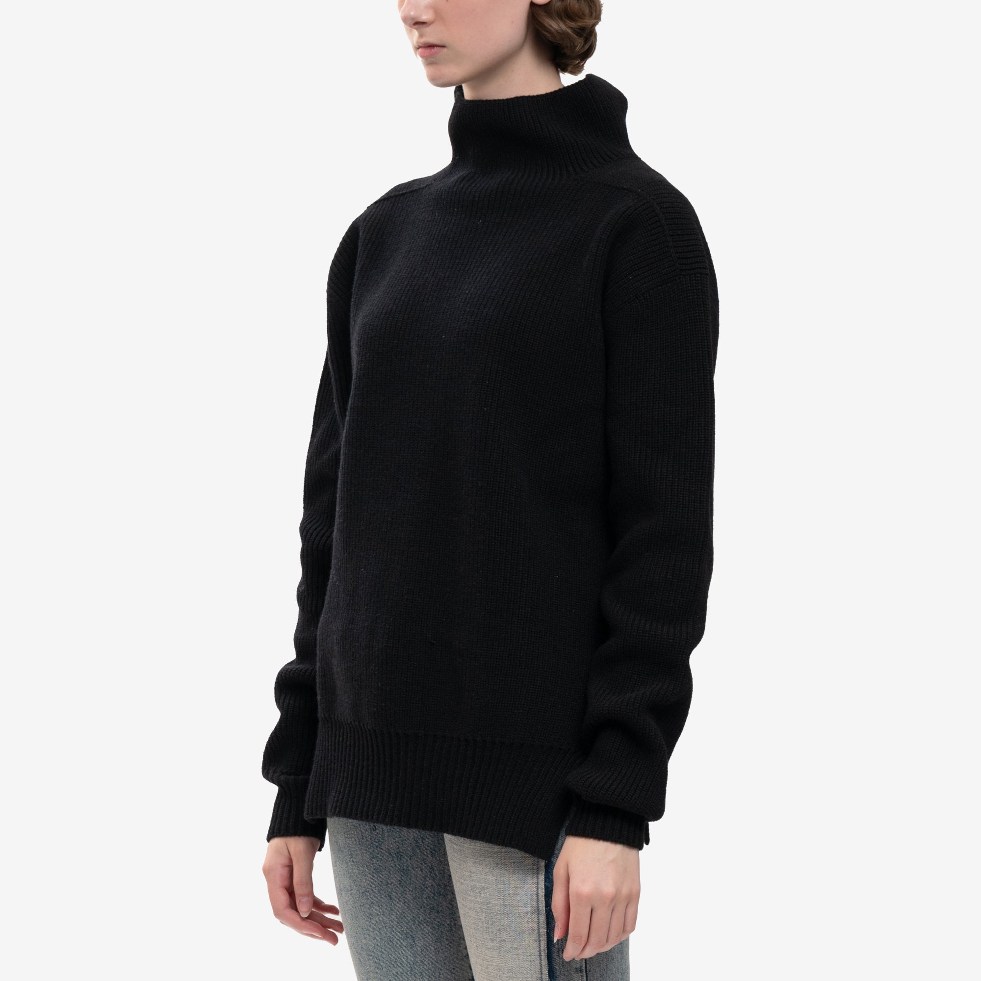 Rick Owens Fisherman Tabard Sweater Black - 7
