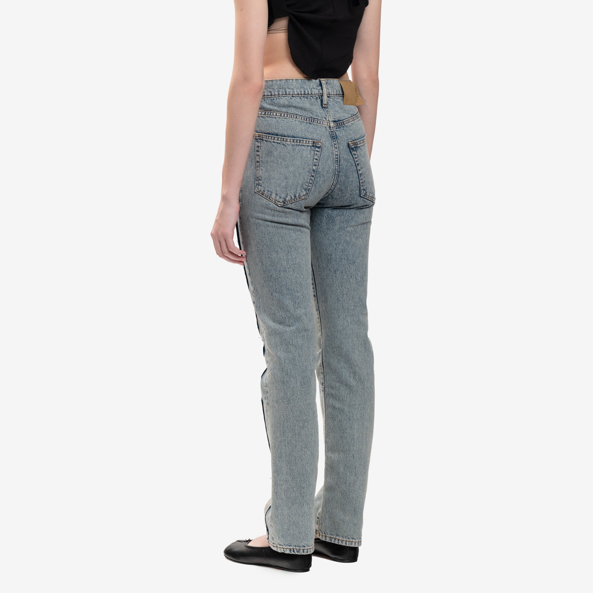 MM6 Two Tone Wash Jeans Light Blue - 8