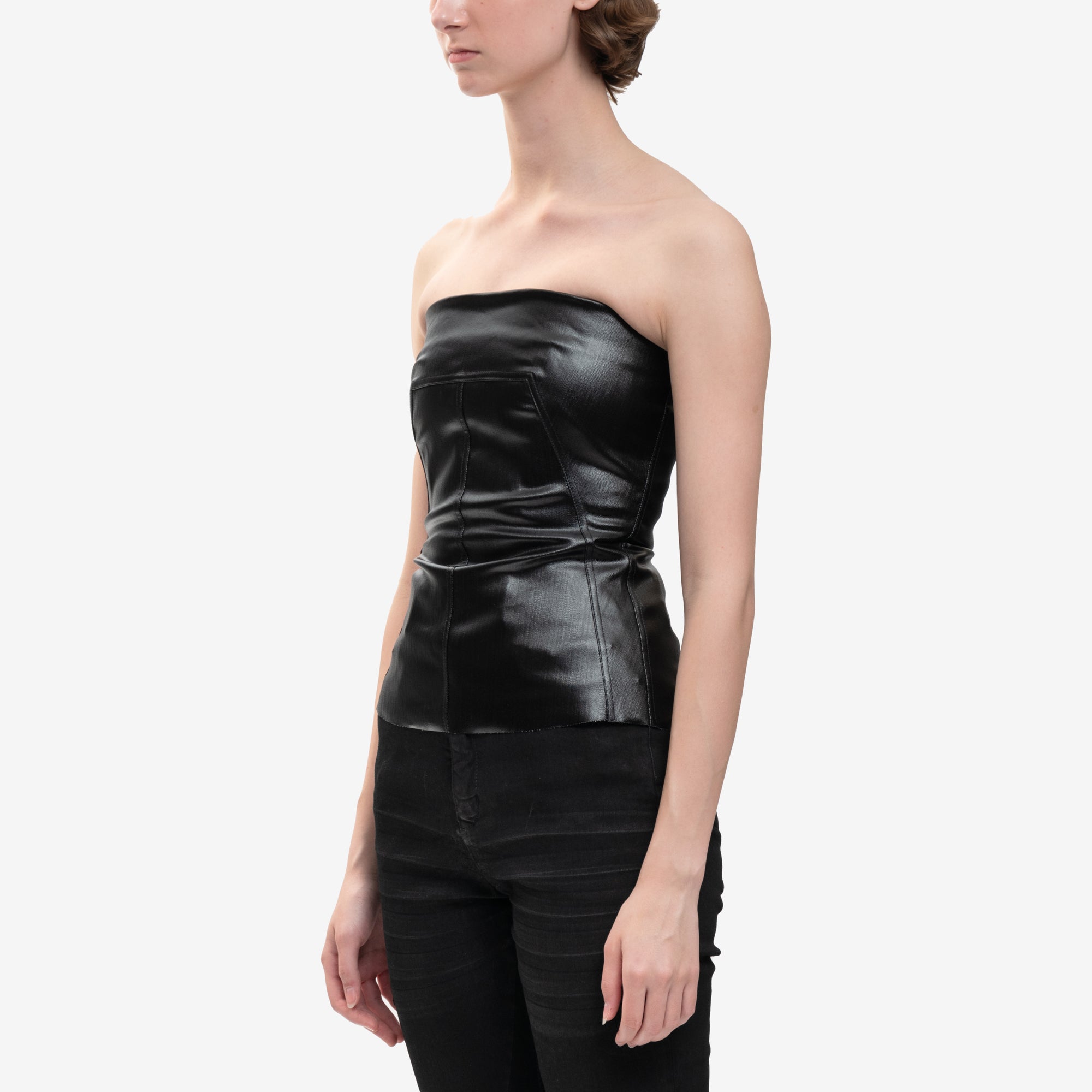 Rick Owens Womens Bustier Top Black - 3