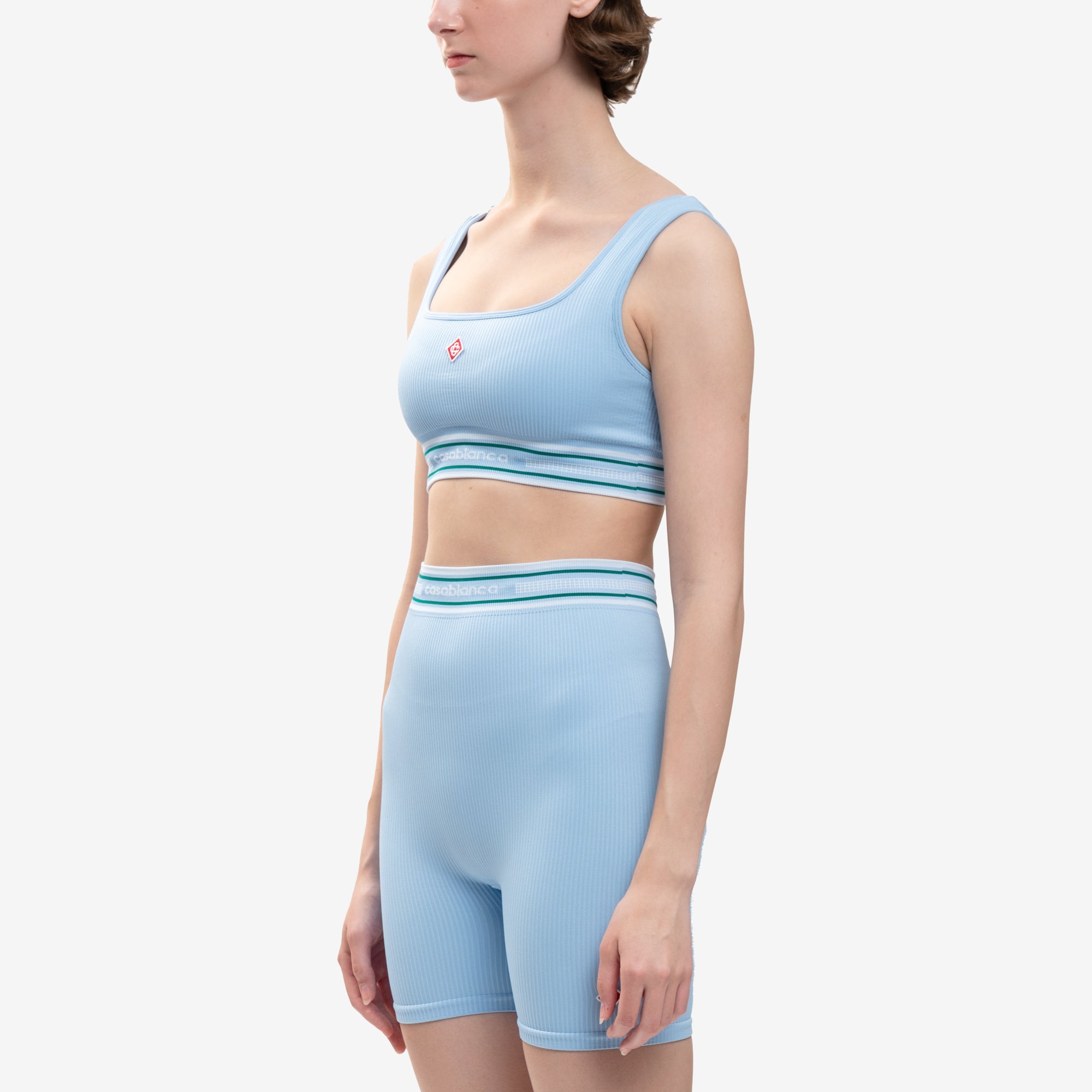 Casablanca Womens Seamless Top Pale Blue - 3