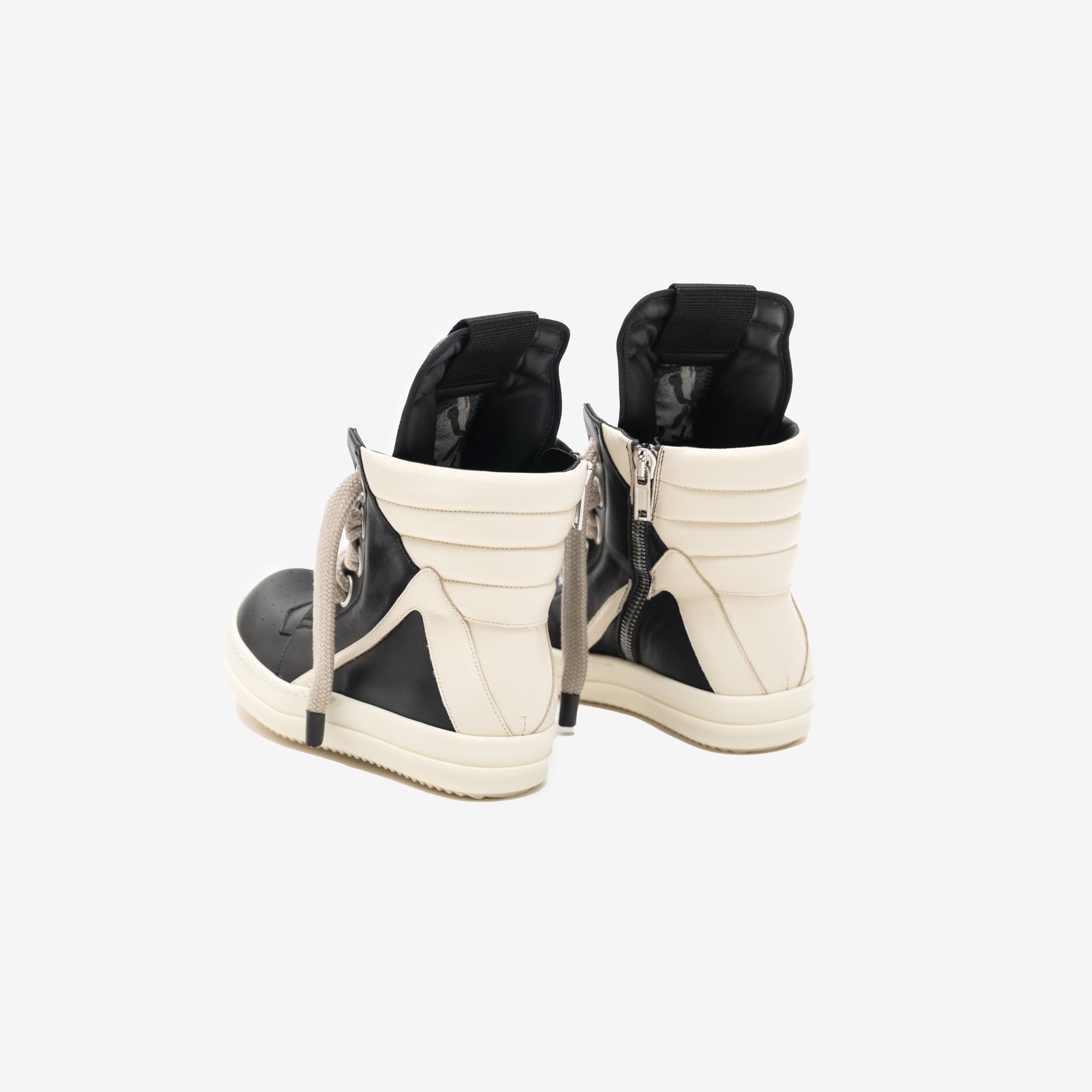 Rick Owens Black Geobasket Jumbolace Sneakers Black - 2