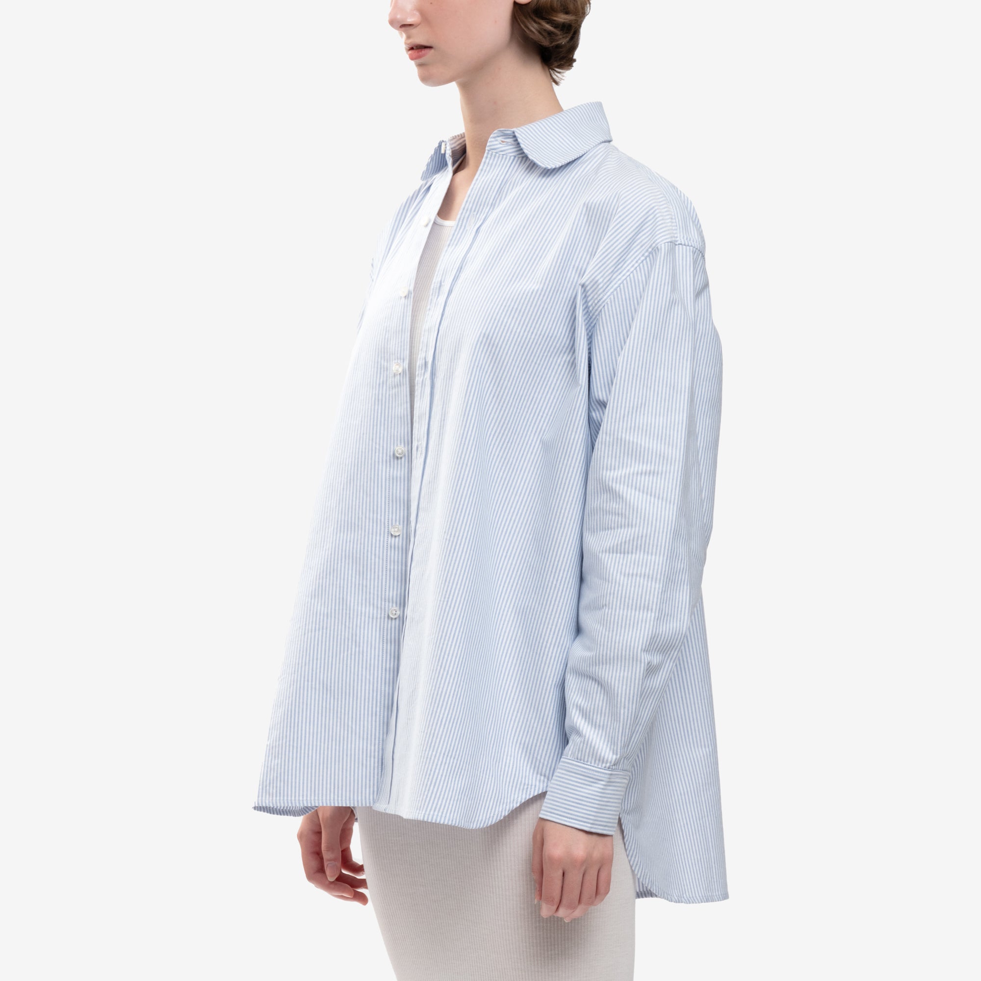 Willy Chavarria Regular Club Collar Shirt Sky Blue - 7